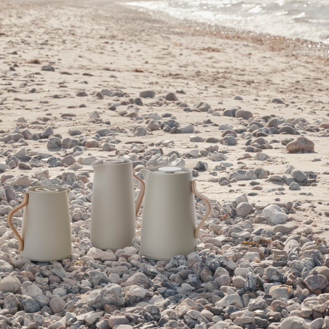 Elektrisk vattenkokare EMMA 1,2 l, sand, rostfritt stål, Stelton
