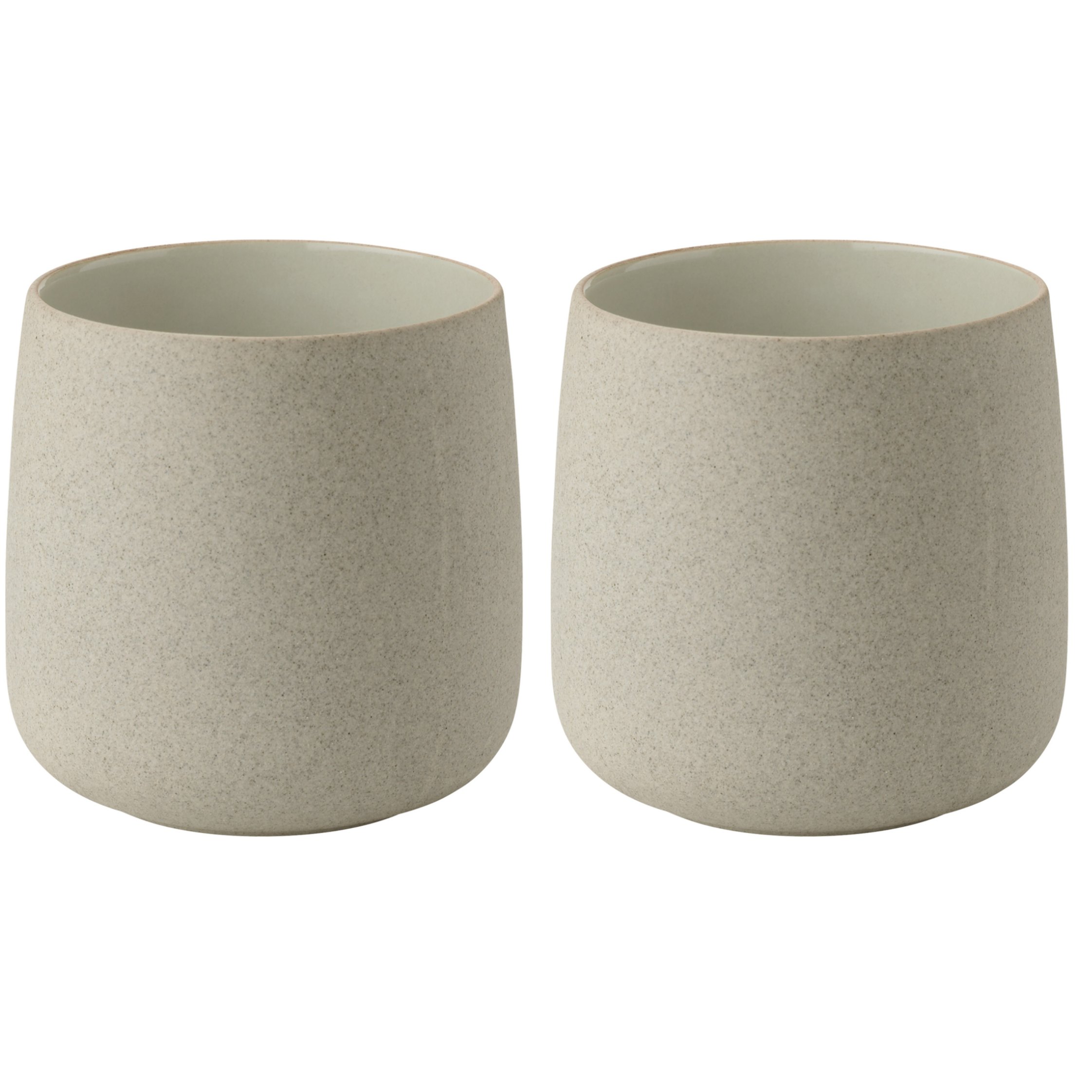 Kopp EMMA 220 ml, set i 2 delar, grå, stengods, Stelton