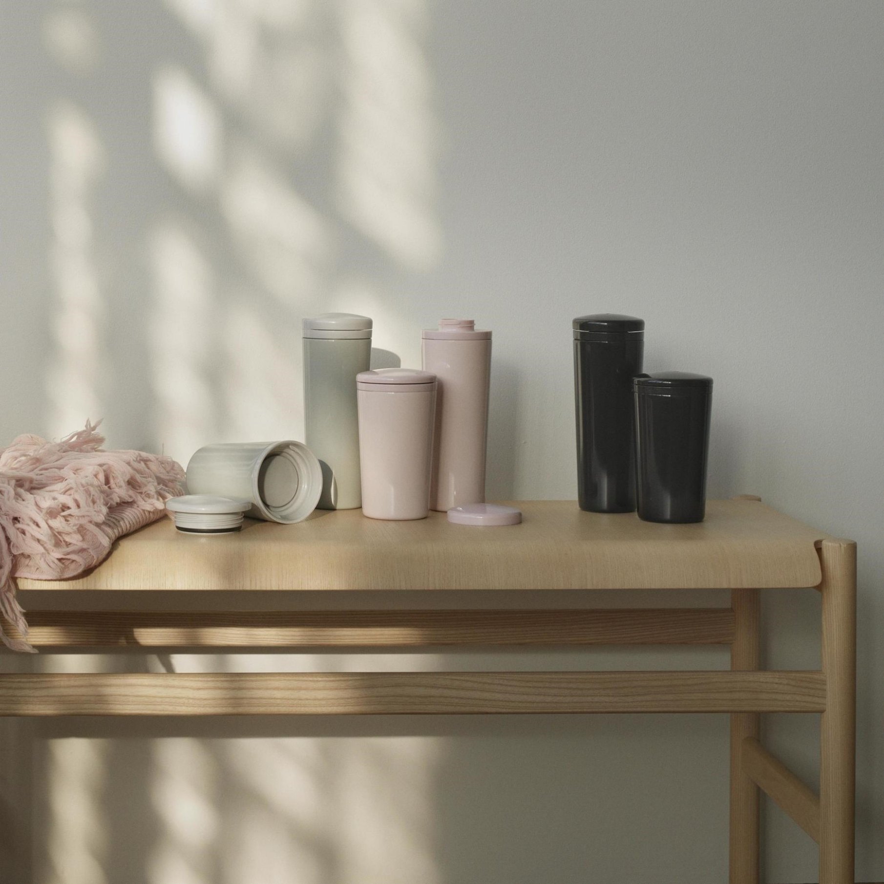 Termosmugg CARRIE 400 ml, rosa, rostfritt stål, Stelton