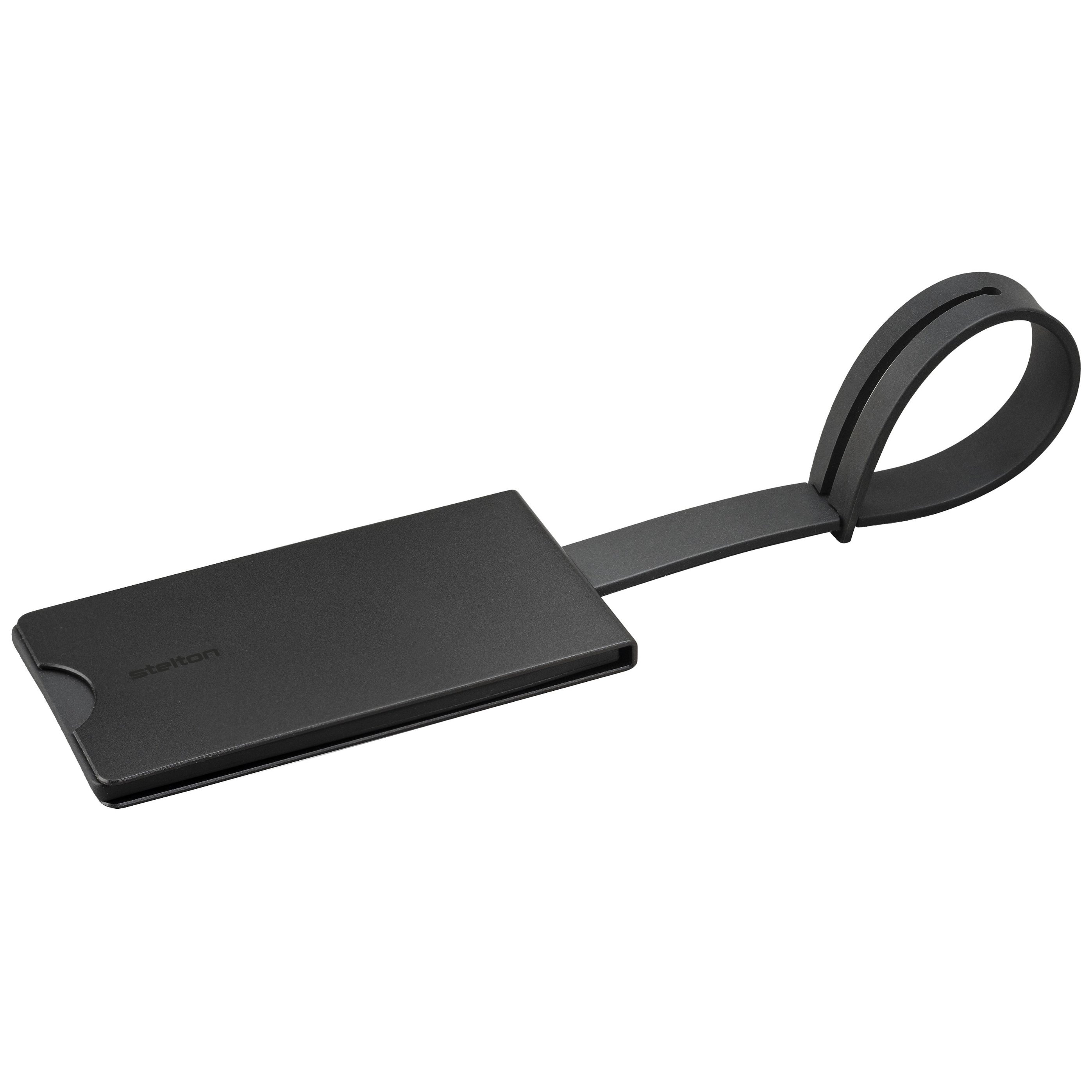 Bagagelapp COMPANION 18 cm, svart, aluminium, Stelton