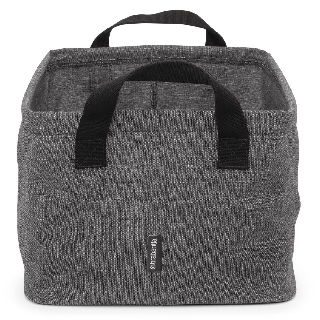 Tvättkorg 35 l, pepparsvart, tyg, Brabantia