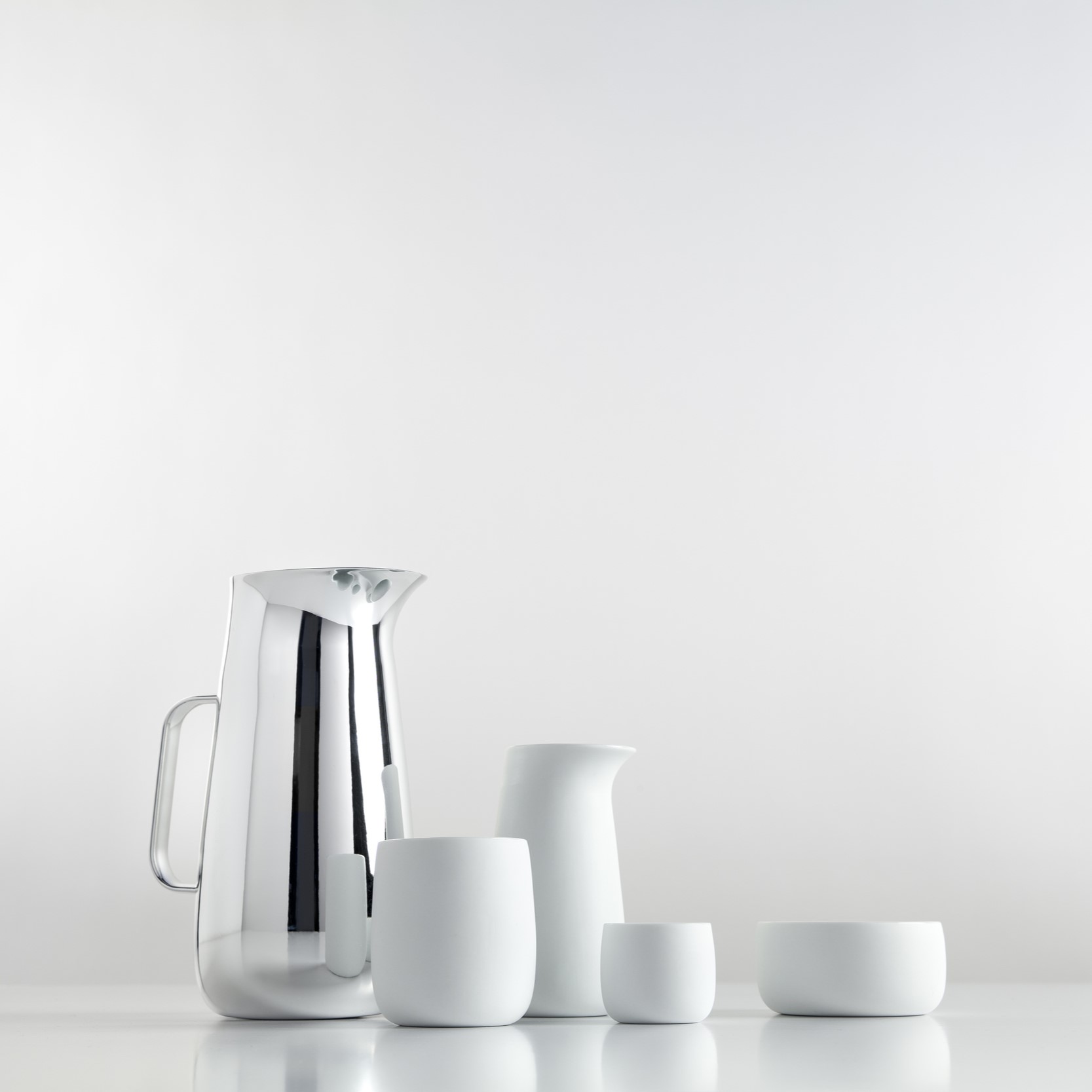 Sockerskål NORMAN FOSTER 200 ml, vit, porslin, Stelton