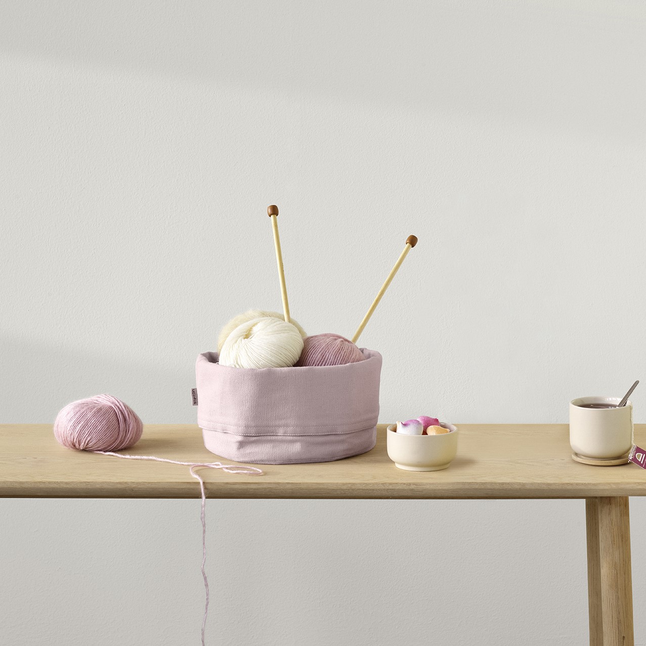 Brödkorg 23 cm, lavendel, bomull, Stelton