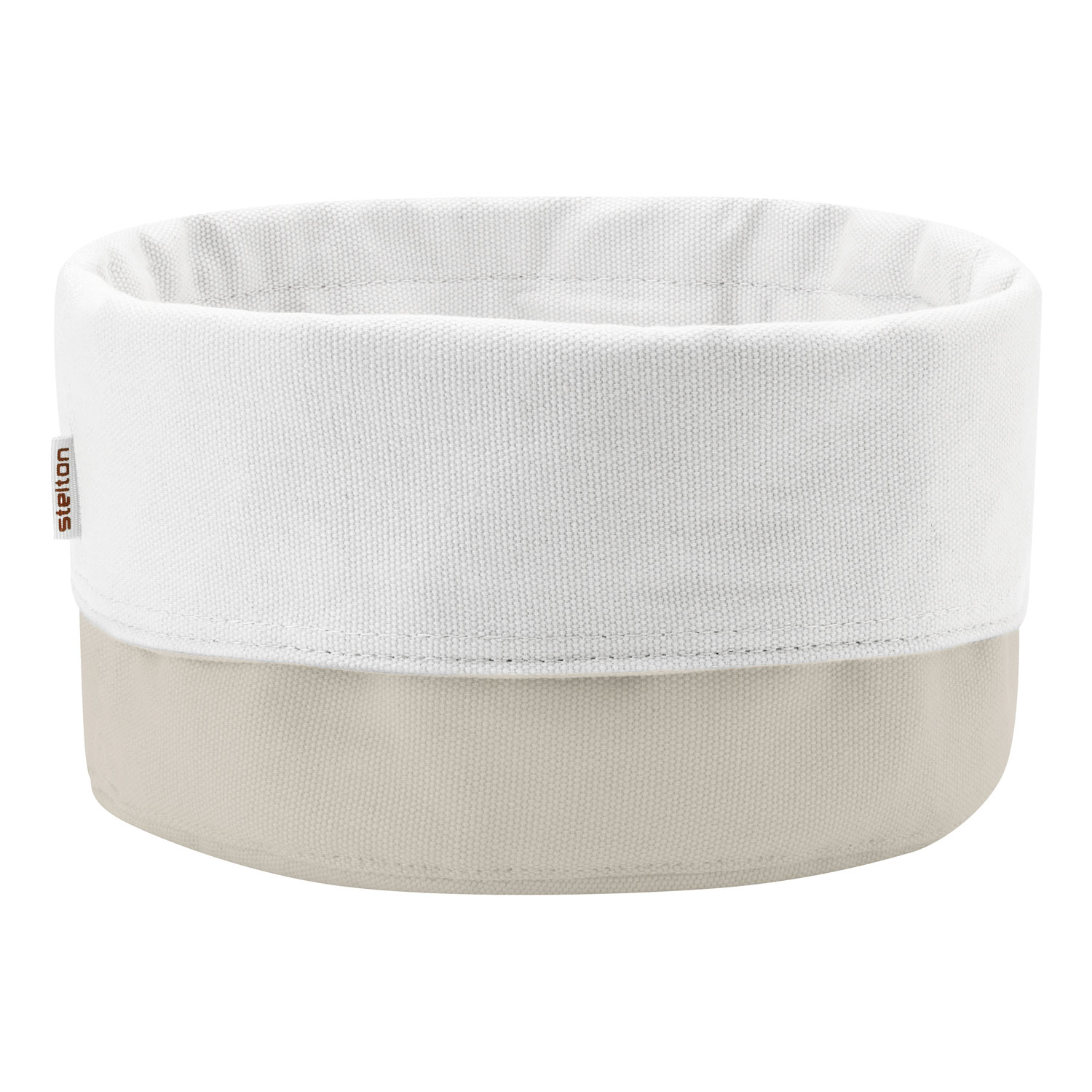Brödkorg 23 cm, sand/vit, bomull, Stelton
