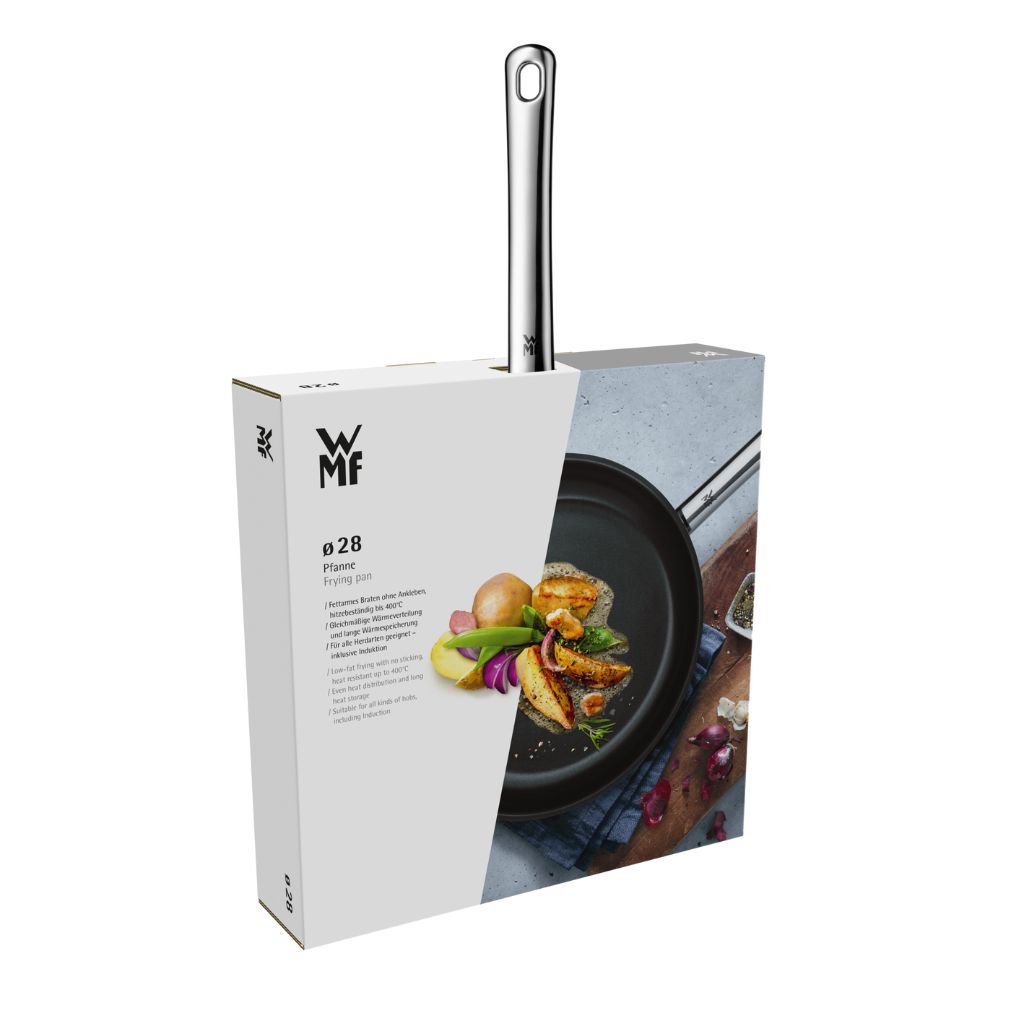 Universell panna DEVIL 28 cm, silver, rostfritt stål, WMF