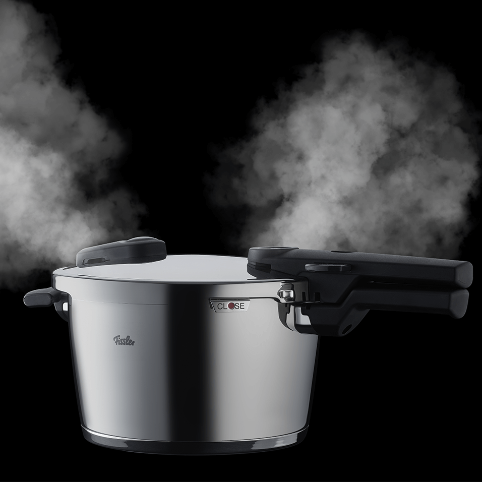Tryckkokare VITAQUICK 2,5 l + 4,5 l, set i 2 delar, silver, rostfritt stål, Fissler