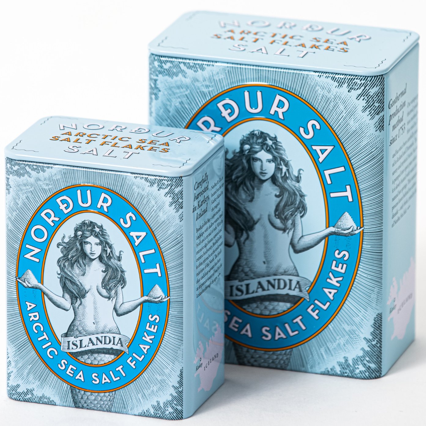 Arktiskt salt 250 g, flingor, plåtburk, Nordur Salt