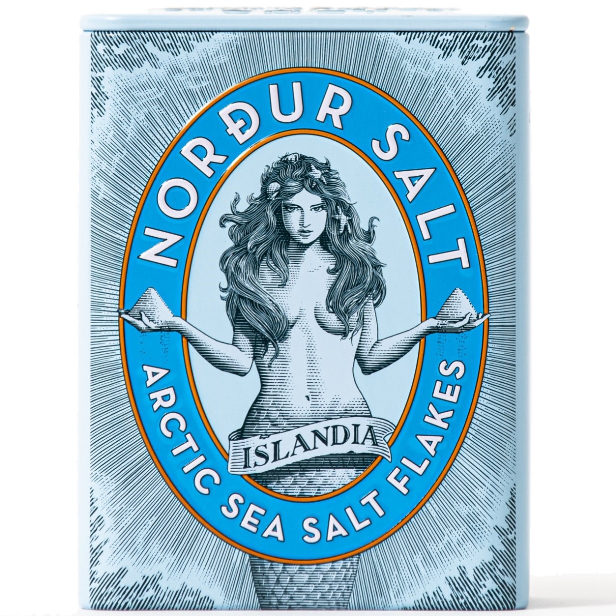 Arktiskt salt 250 g, flingor, plåtburk, Nordur Salt