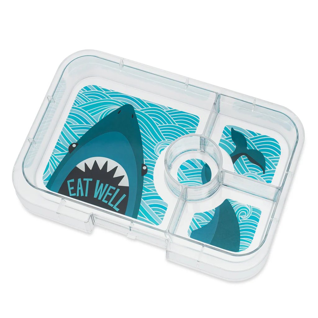 Lunchlåda TAPAS XL 4 1 l, mörkblå / haj, plast, Yumbox