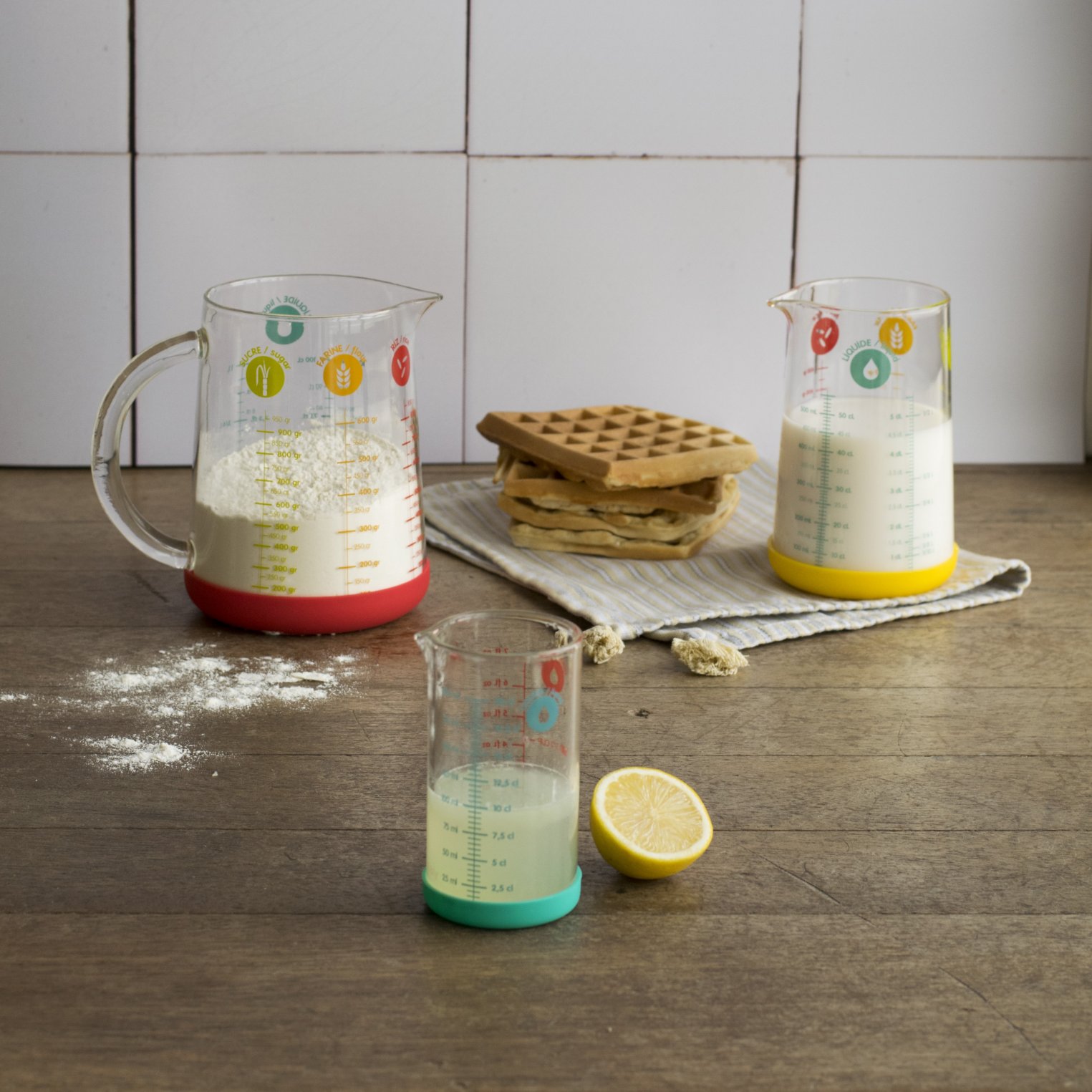 Måttkopp PKM-0200B 200 ml, glas, Pebbly