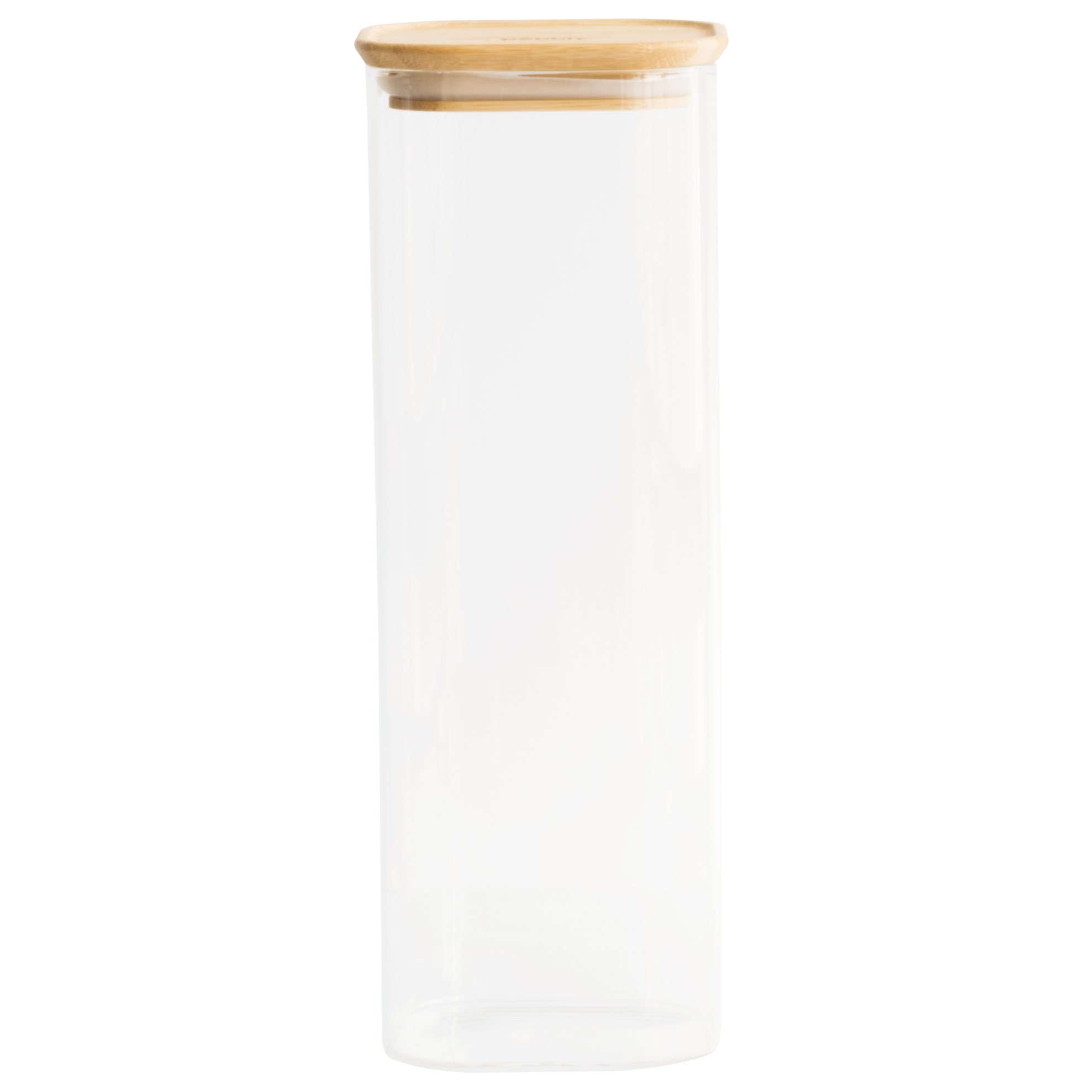 Köksförvaringsburk PKV-007 2,2 l, glas / bambu, Pebbly