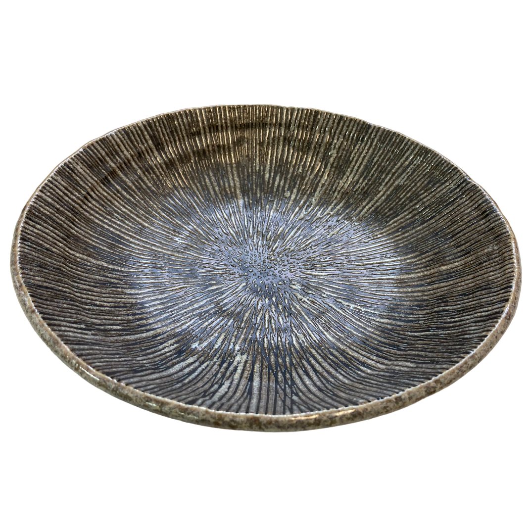 Liten skål KIZAMI 700 ml, grå, keramik, MIJ