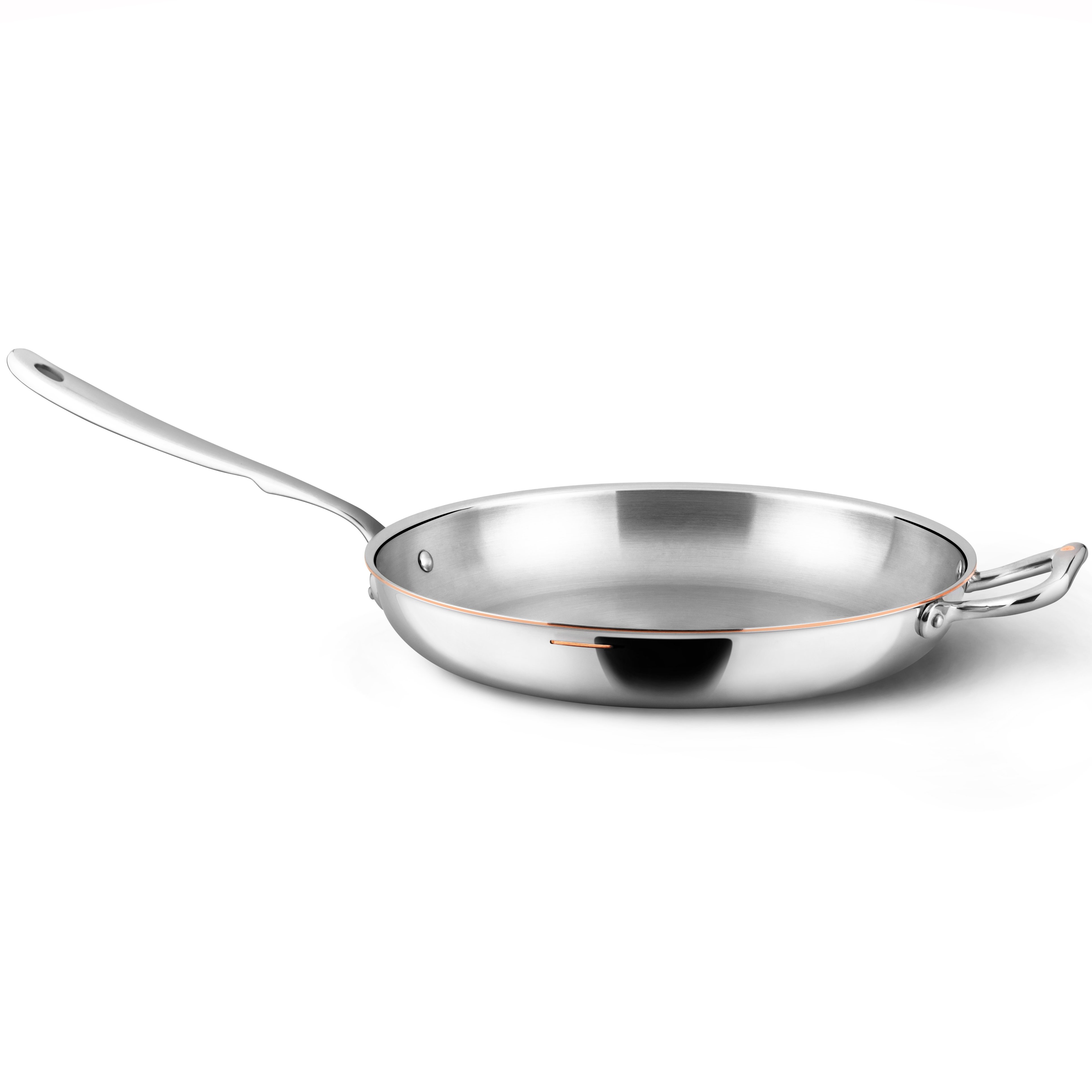 Universell stekpanna CON CUORE 30 cm, silver, koppar, Ruffoni
