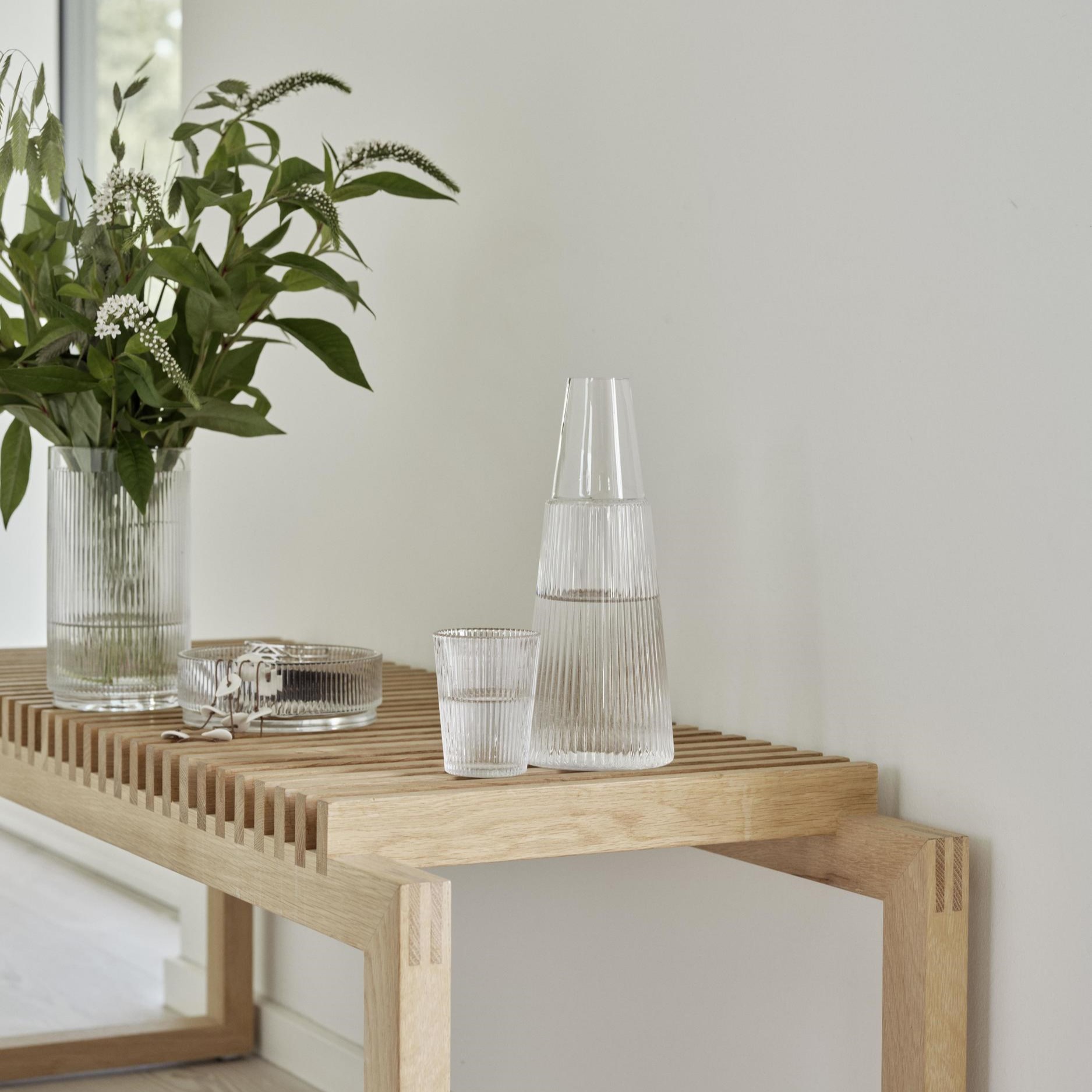 Vattenkaraff PILASTRO 1 l, klar, glas, Stelton