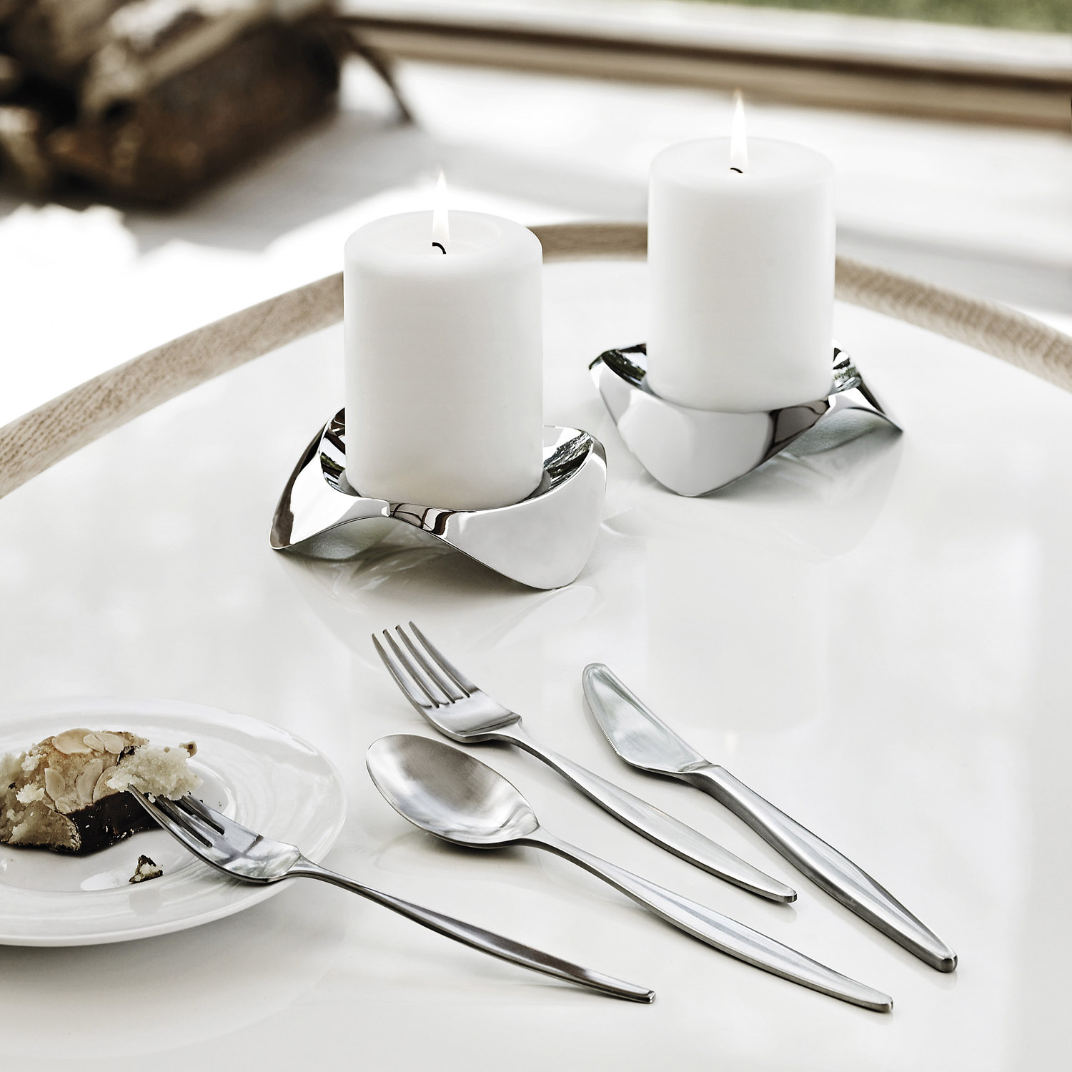 Dessertgaffel AZTEC 16 cm, silver, rostfritt stål, Stelton