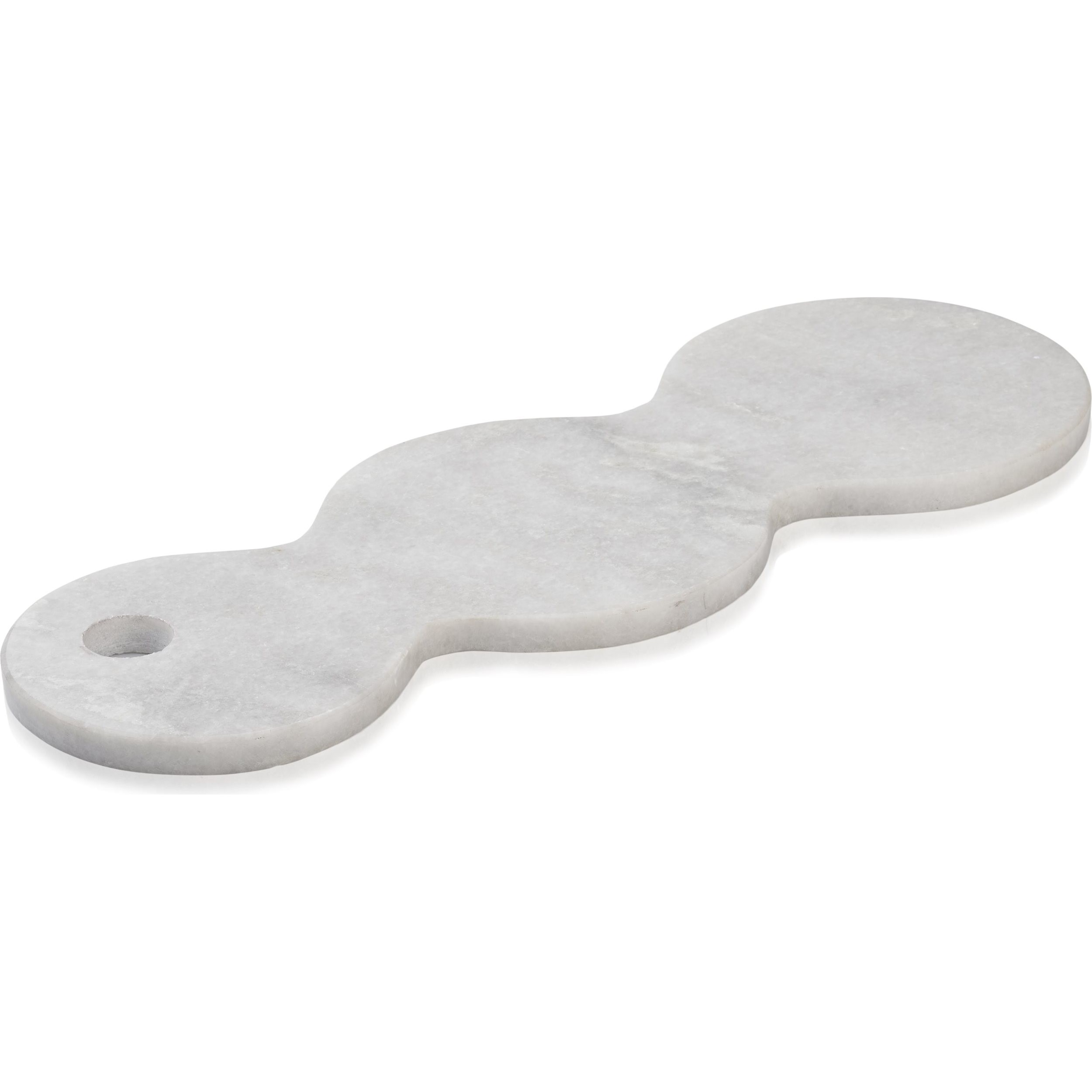 Dekorativ bricka SKAGEN 40 cm, grå, marmor, Humdakin