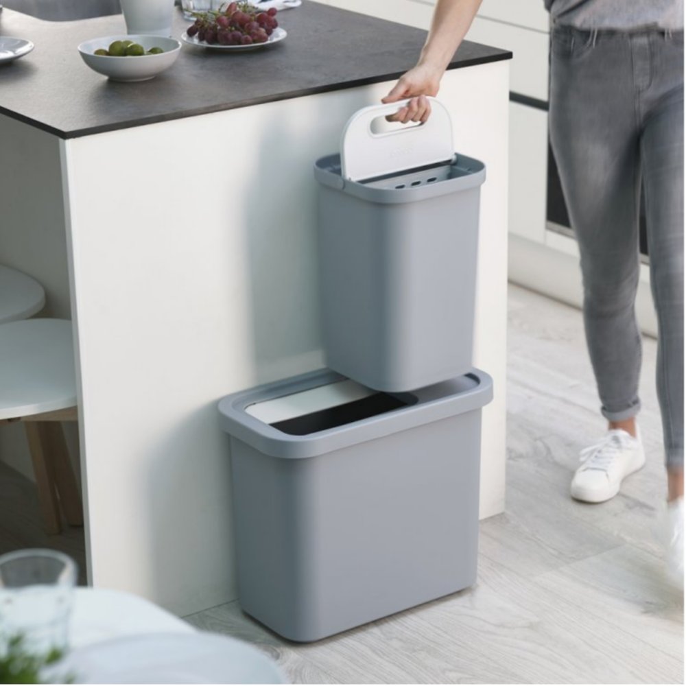 Soptunna GORECYCLE 30112 46 l, för sorterat avfall, grå, Joseph Joseph