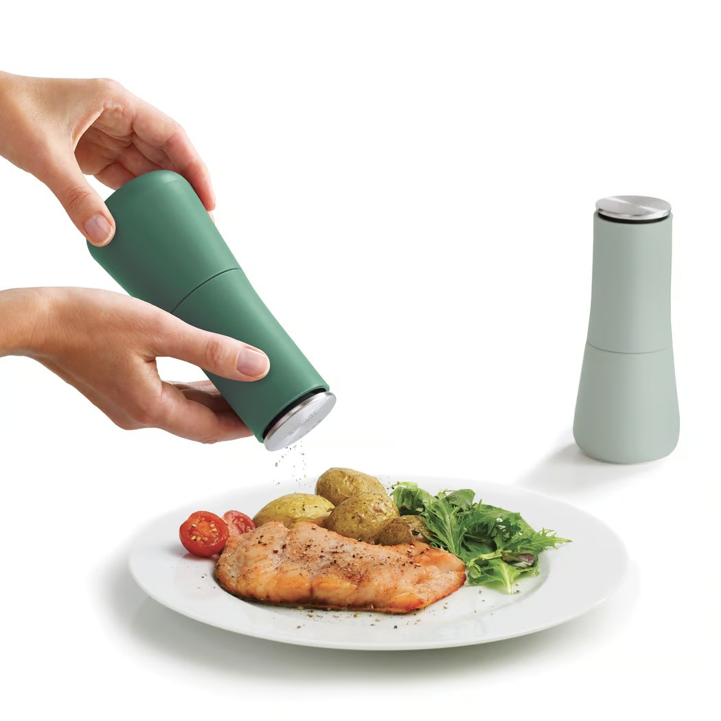 Salt- och pepparkvarn MILLTOP 20182, set om 2, grön, plast, Joseph Joseph