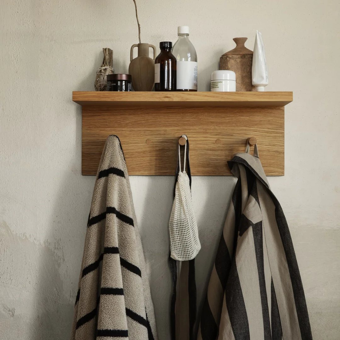 Badhandduk ALEE 70 x 140 cm, sand, bomull, firm LIVING