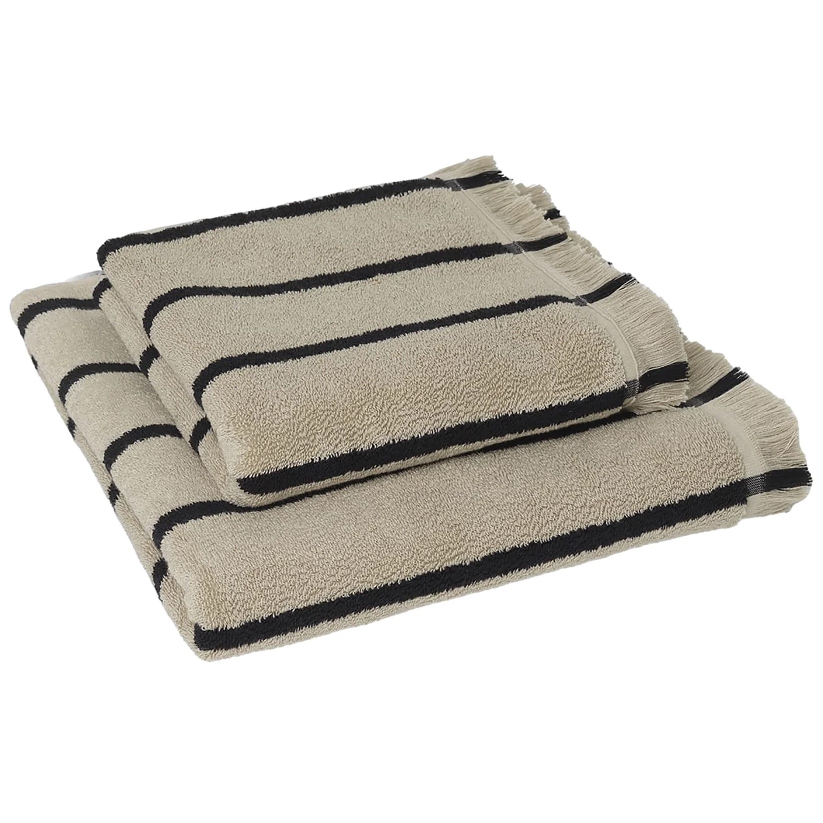 Badhandduk ALEE 70 x 140 cm, sand, bomull, firm LIVING