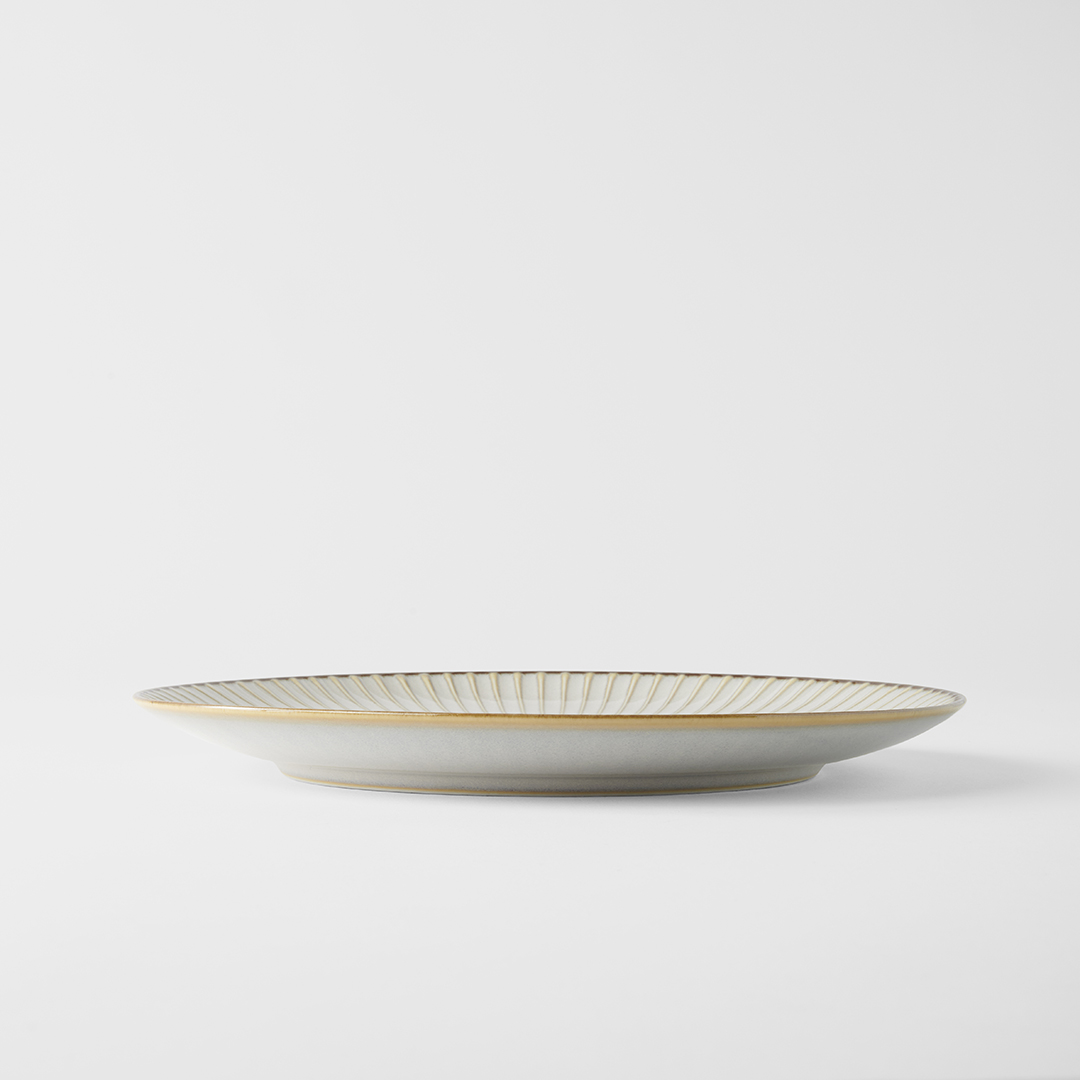 Middagstallrik WHITE SENDAN 23,5 cm, vit, keramik, MIJ