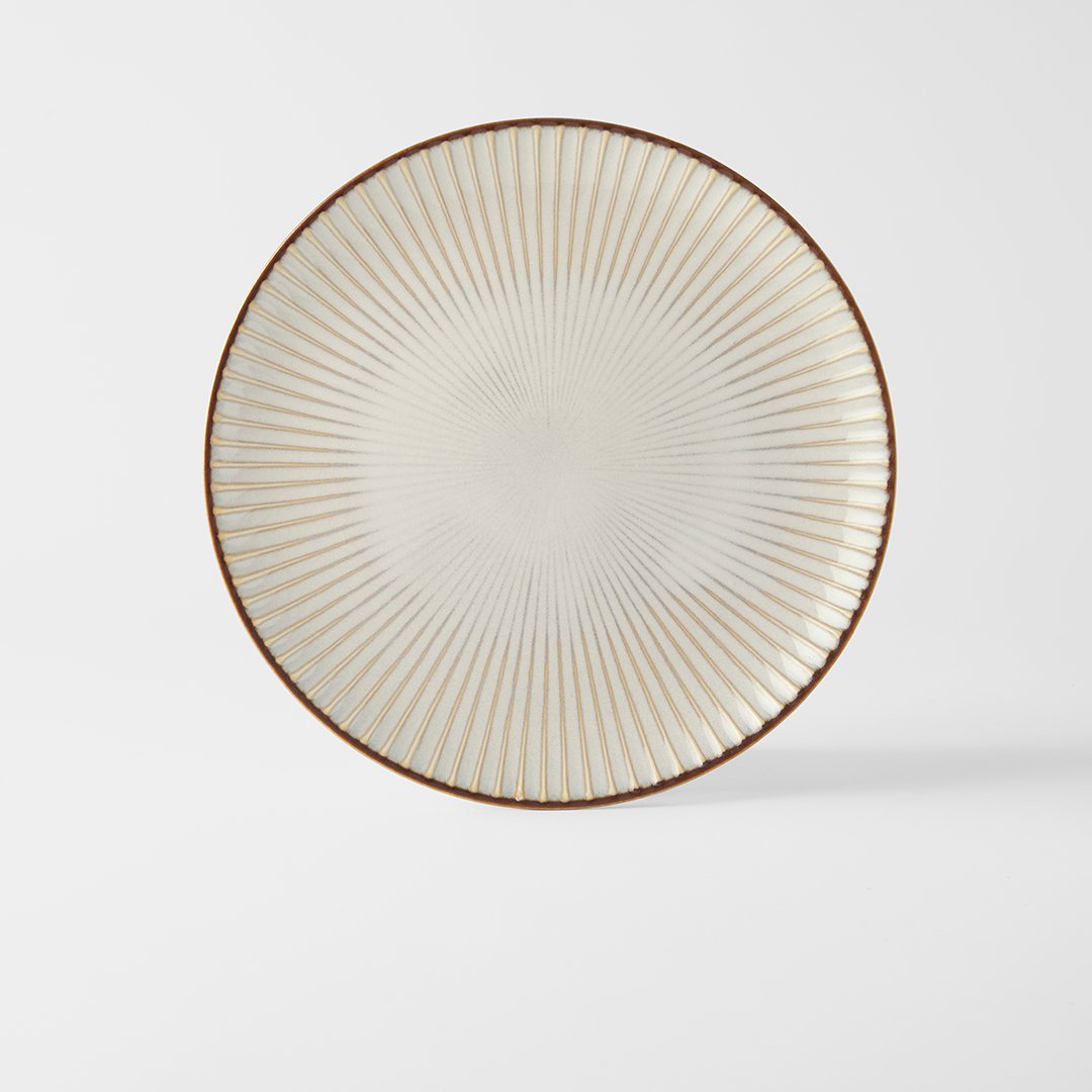 Middagstallrik WHITE SENDAN 23,5 cm, vit, keramik, MIJ