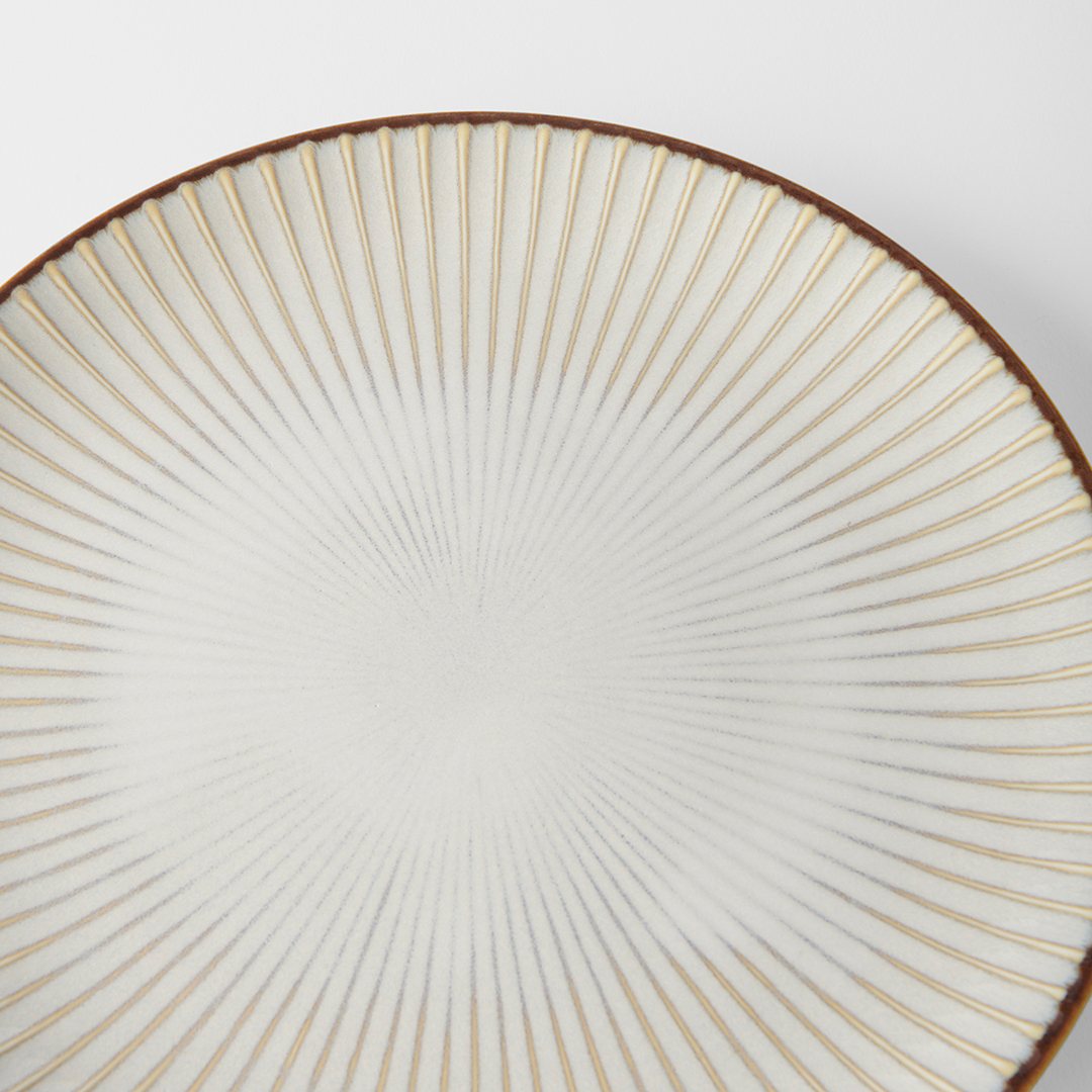 Middagstallrik WHITE SENDAN 23,5 cm, vit, keramik, MIJ