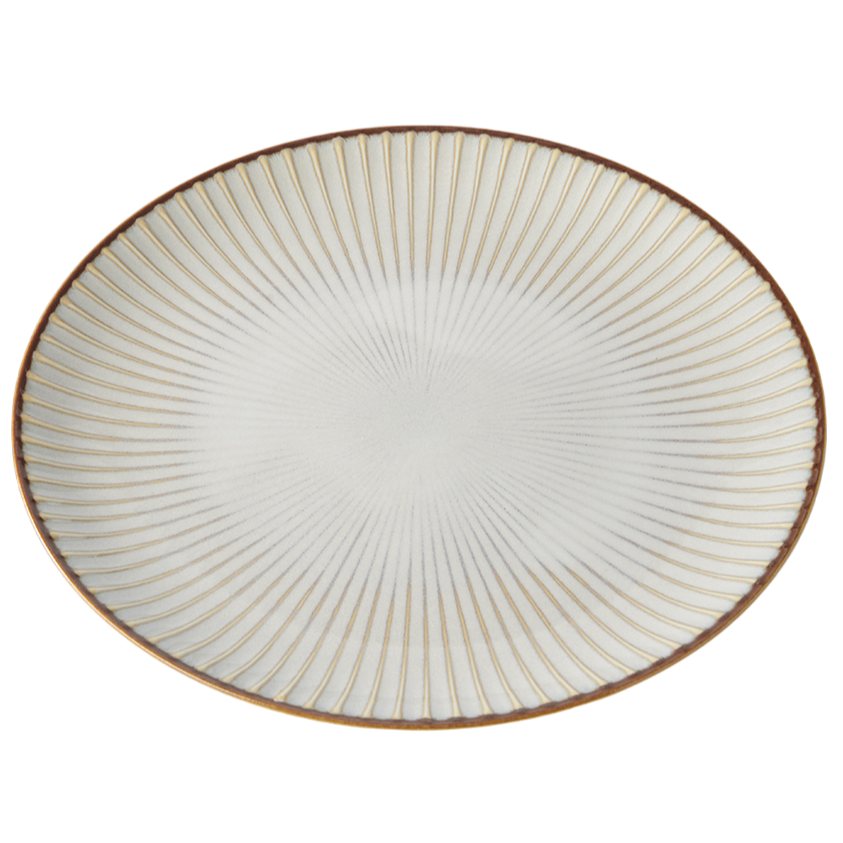 Middagstallrik WHITE SENDAN 23,5 cm, vit, keramik, MIJ