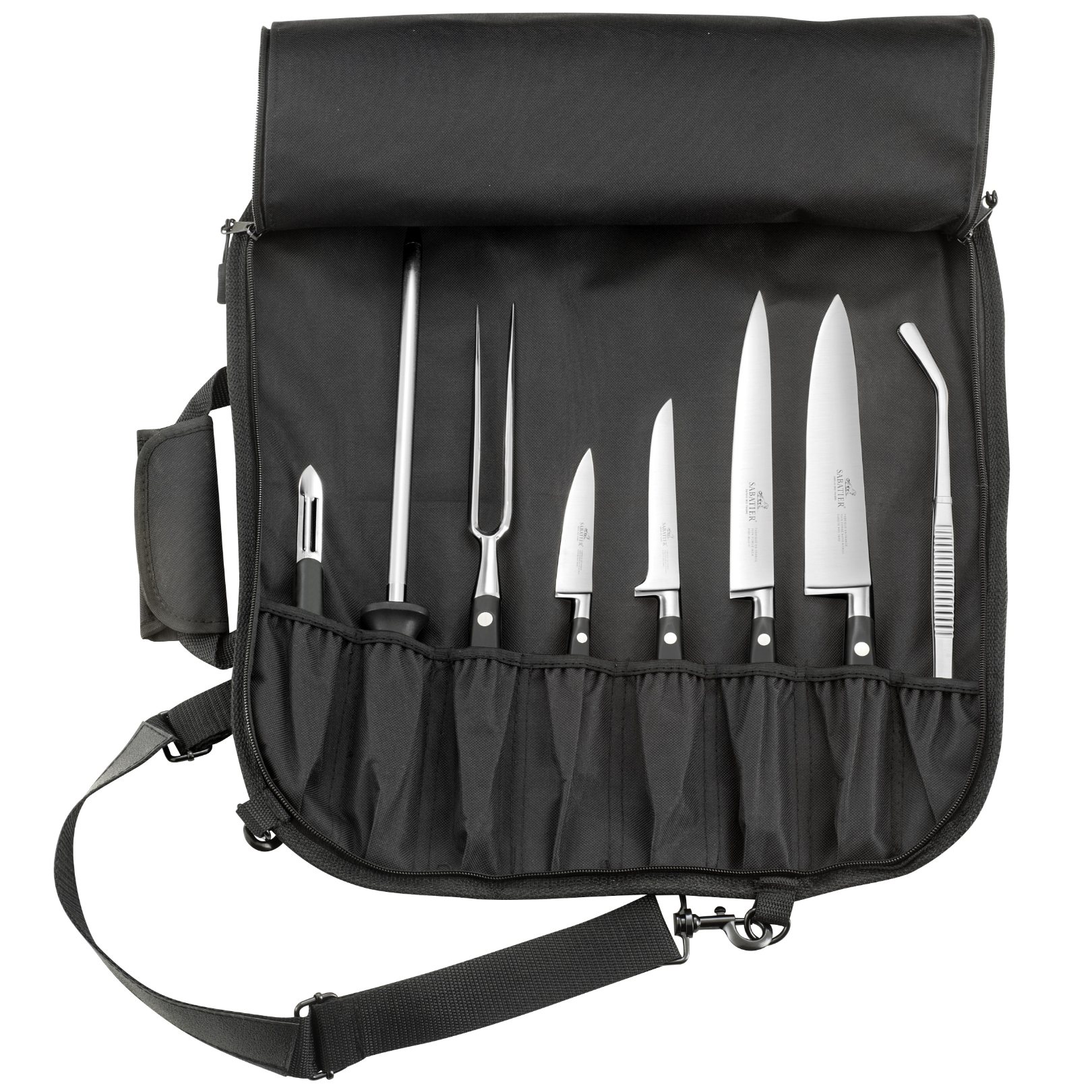 Transportväska för knivar 50 cm, svart, nylon, Lion Sabatier