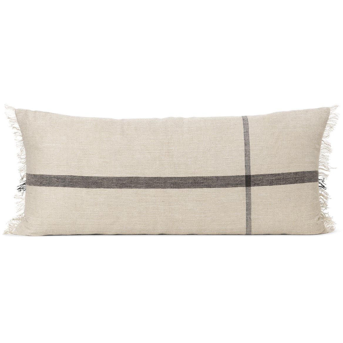 Prydnadskudde CALM 40 x 90 cm, beige, bomull / linné, fast LIVING