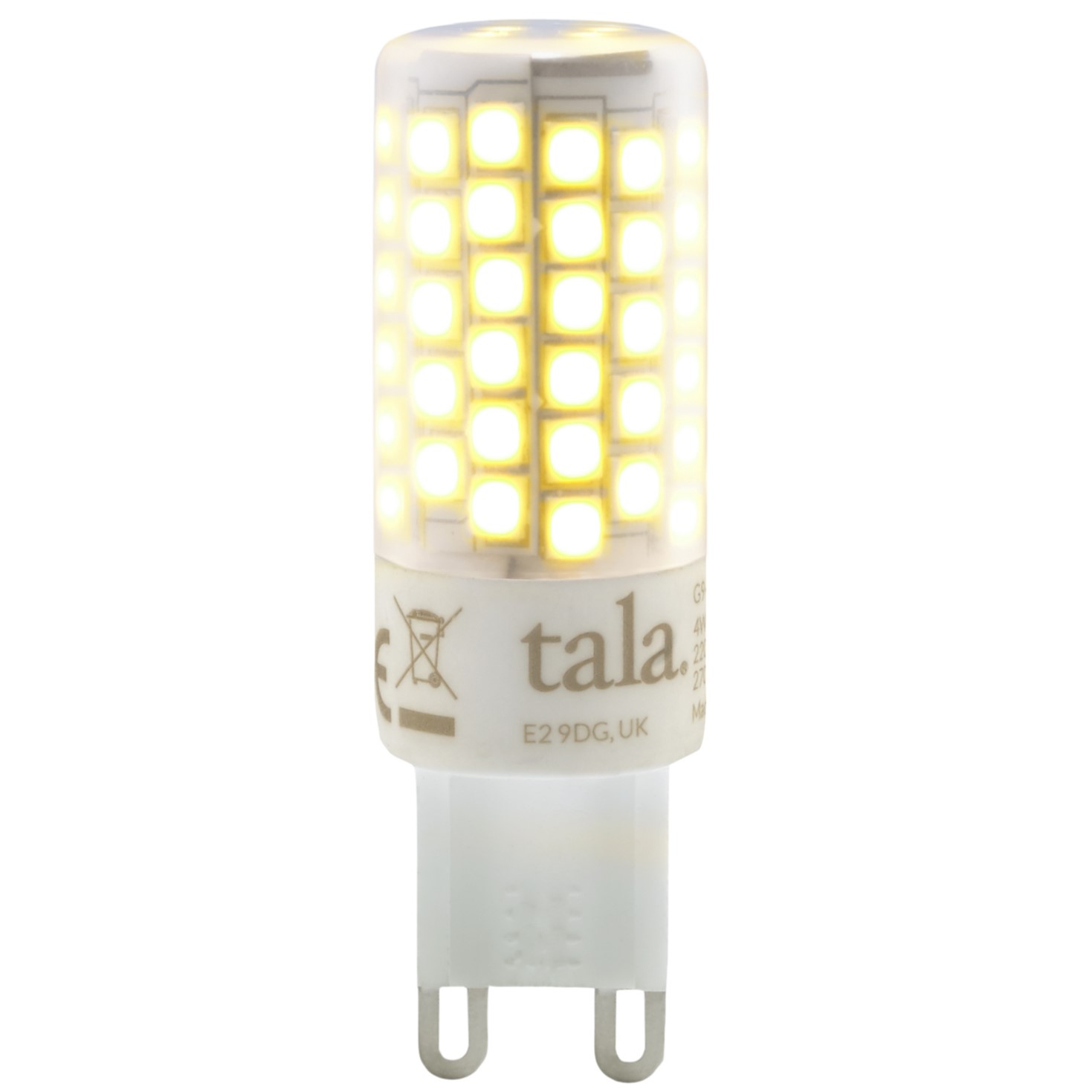 Glödlampa G9, LED 4W G9 2700K, Tala