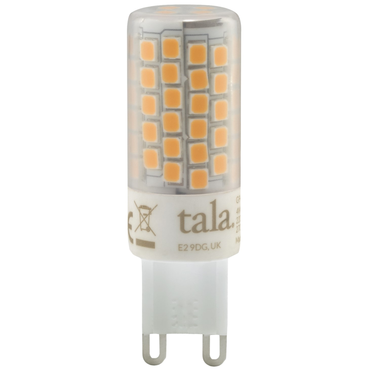 Glödlampa G9, LED 4W G9 2700K, Tala