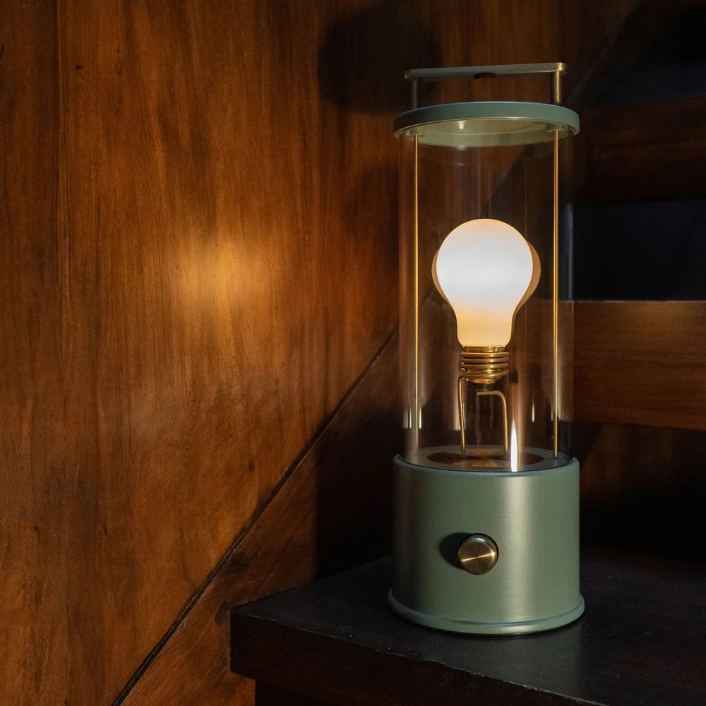 Utomhus bordslampa THE MUSE 34 cm, grön, aluminum, Tala