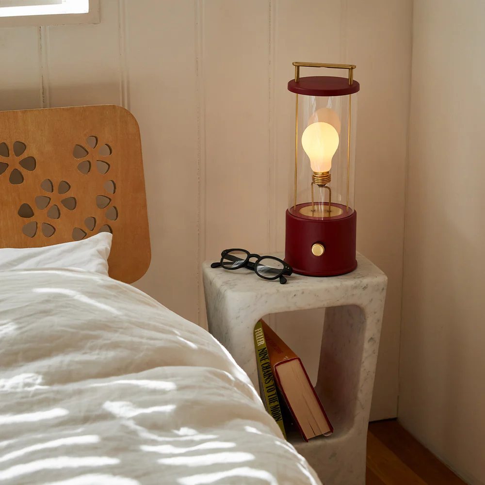 Utomhus bordslampa THE MUSE 34 cm, röd, aluminum, Tala