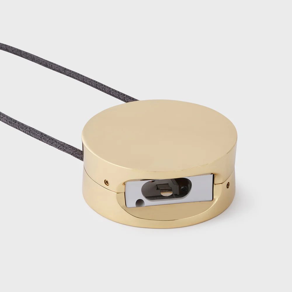 Hängande lampa KILTER 64 cm, mässing, Tala