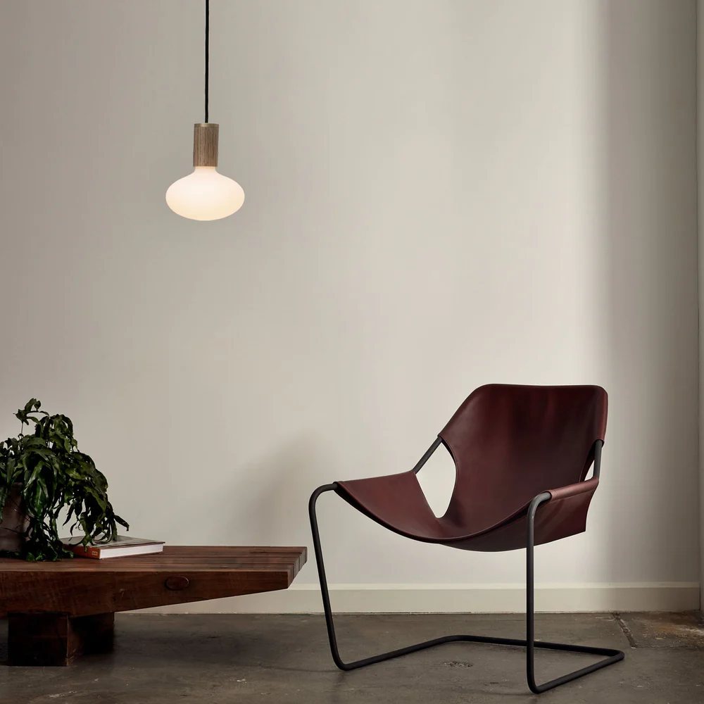 Hängande lampa KNUCKLE 8 cm, brun, valnöt trä, Tala