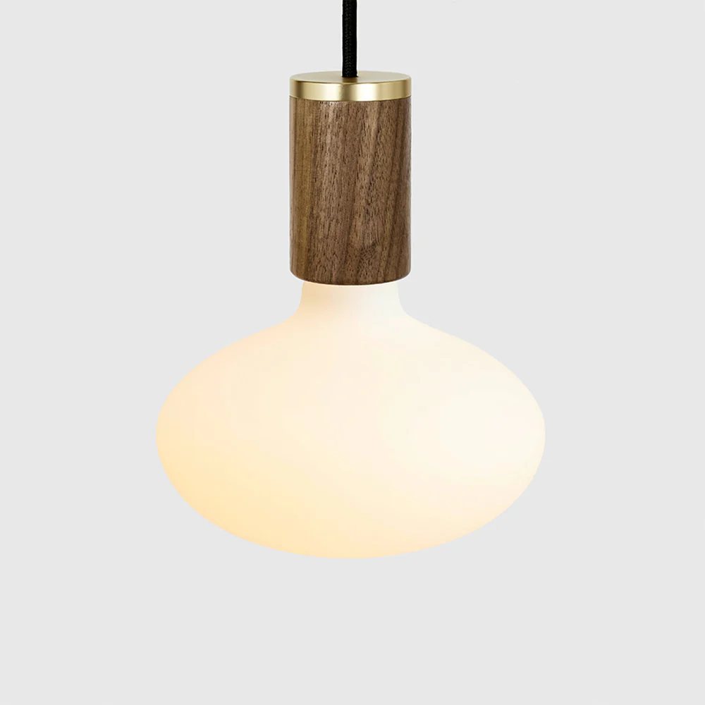 Hängande lampa KNUCKLE 8 cm, brun, valnöt trä, Tala