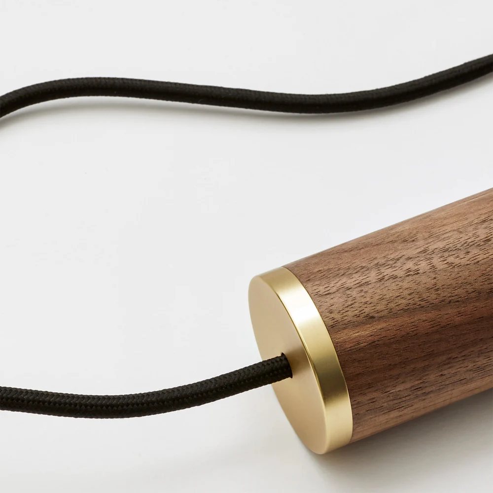 Hängande lampa KNUCKLE 8 cm, brun, valnöt trä, Tala