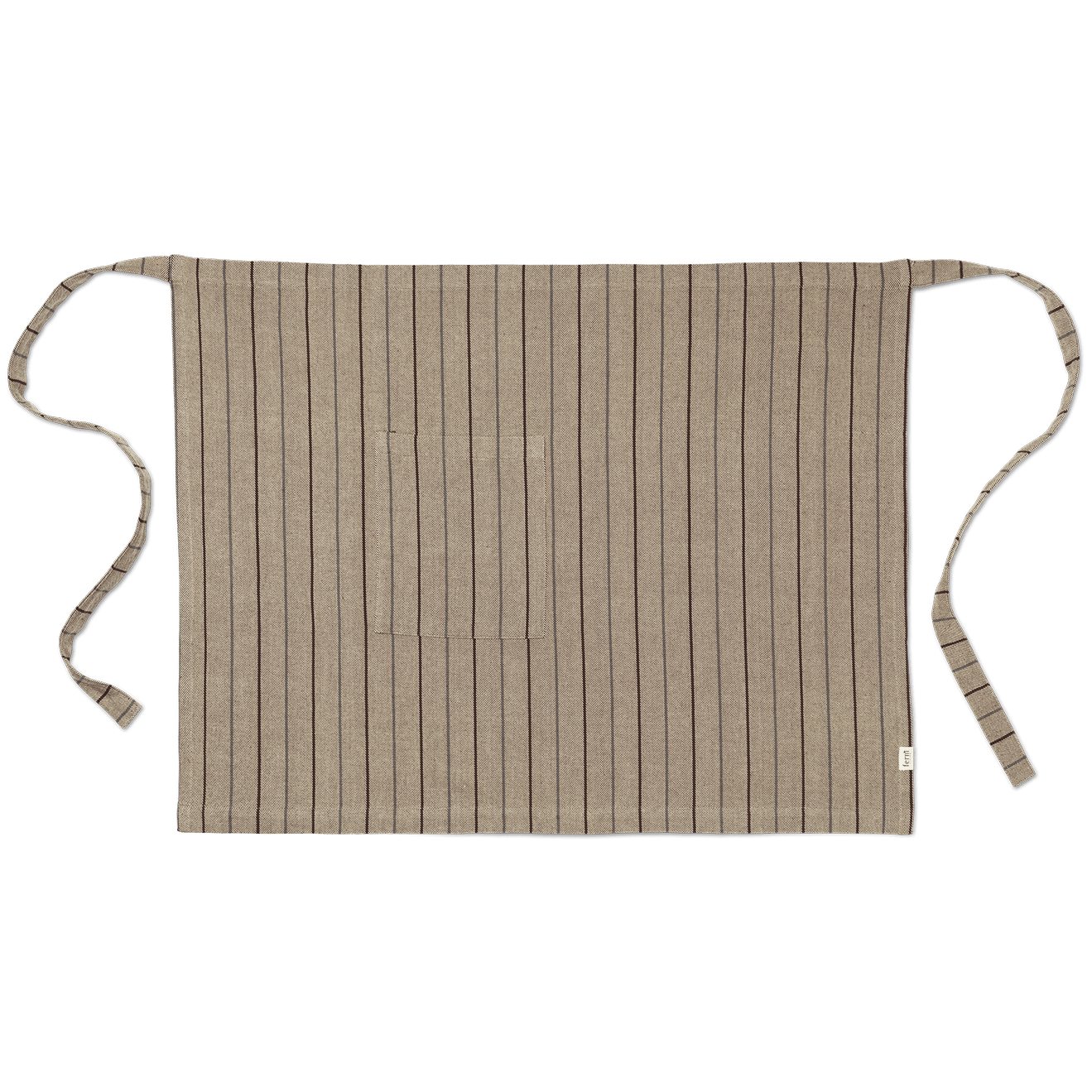 Förkläde ITO 72 x 86 cm, mörk sand, bomull, fast LIVING