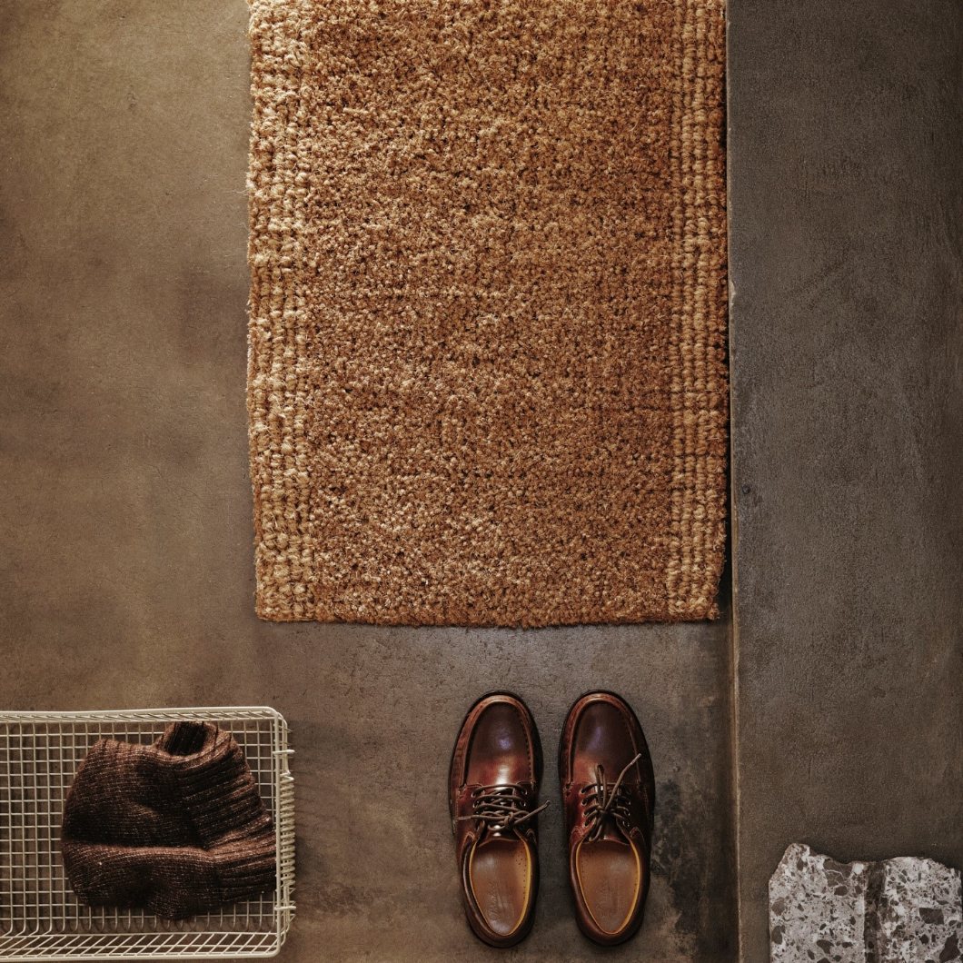 Dörrmatta COIR 50 x 70 cm, naturlig, kokosfiber, fast LIVING