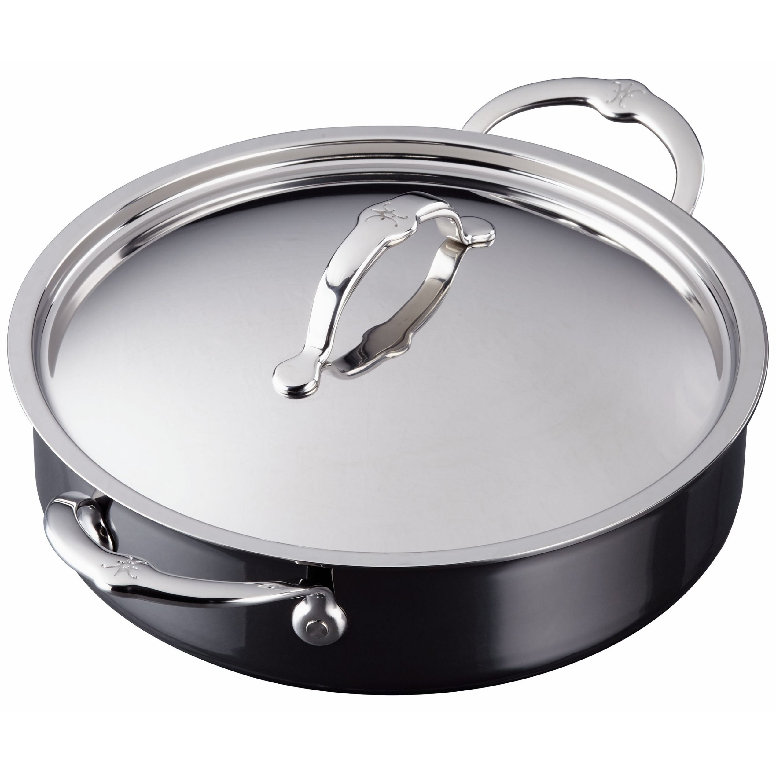 Serveringspanna NANOBOND TITANIUM 26 cm, 3,3 l, rostfritt stål, Hestan