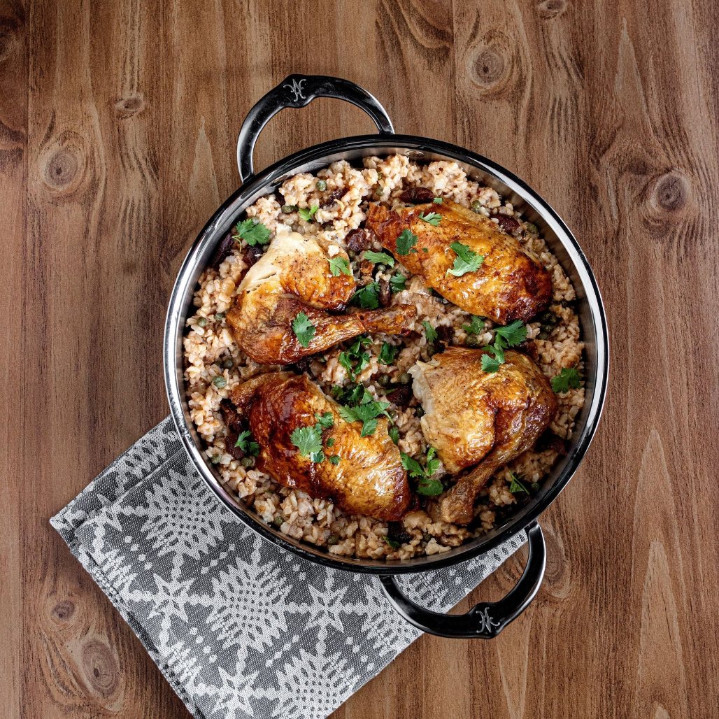 Serveringspanna NANOBOND TITANIUM 26 cm, 3,3 l, rostfritt stål, Hestan