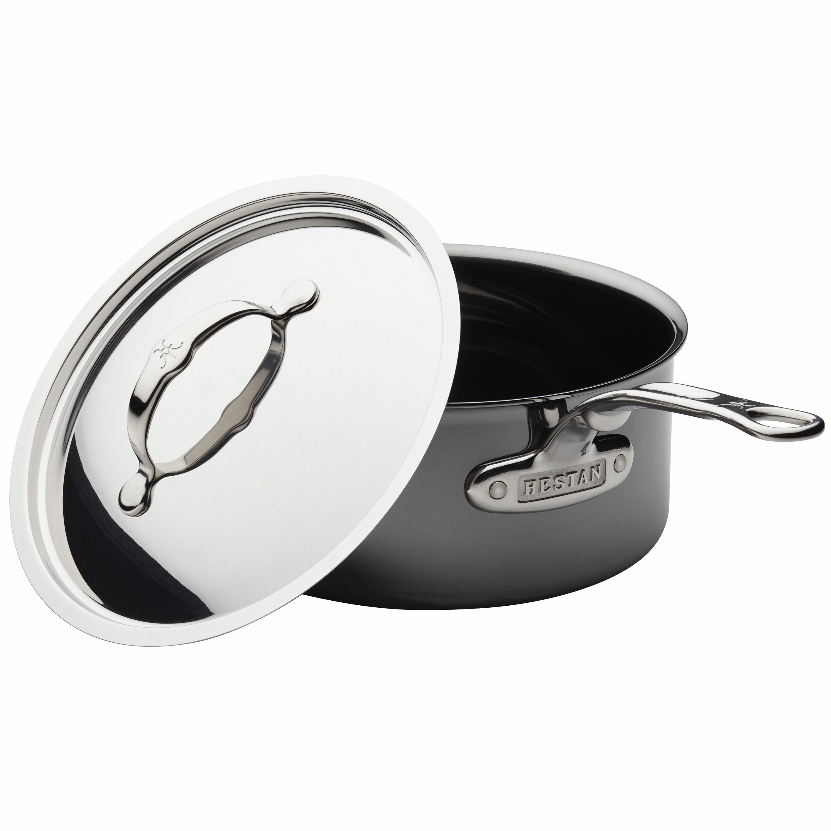 Kastrull NANOBOND TITANIUM 22 cm, 3,8 l, rostfritt stål, Hestan