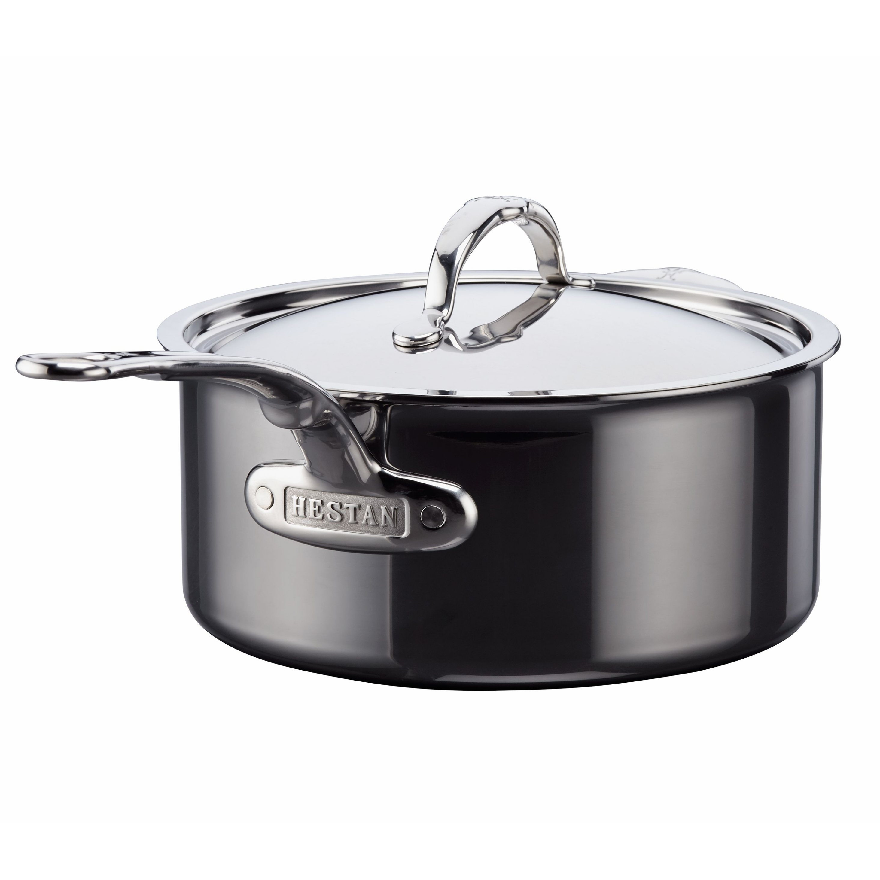 Kastrull NANOBOND TITANIUM 22 cm, 3,8 l, rostfritt stål, Hestan