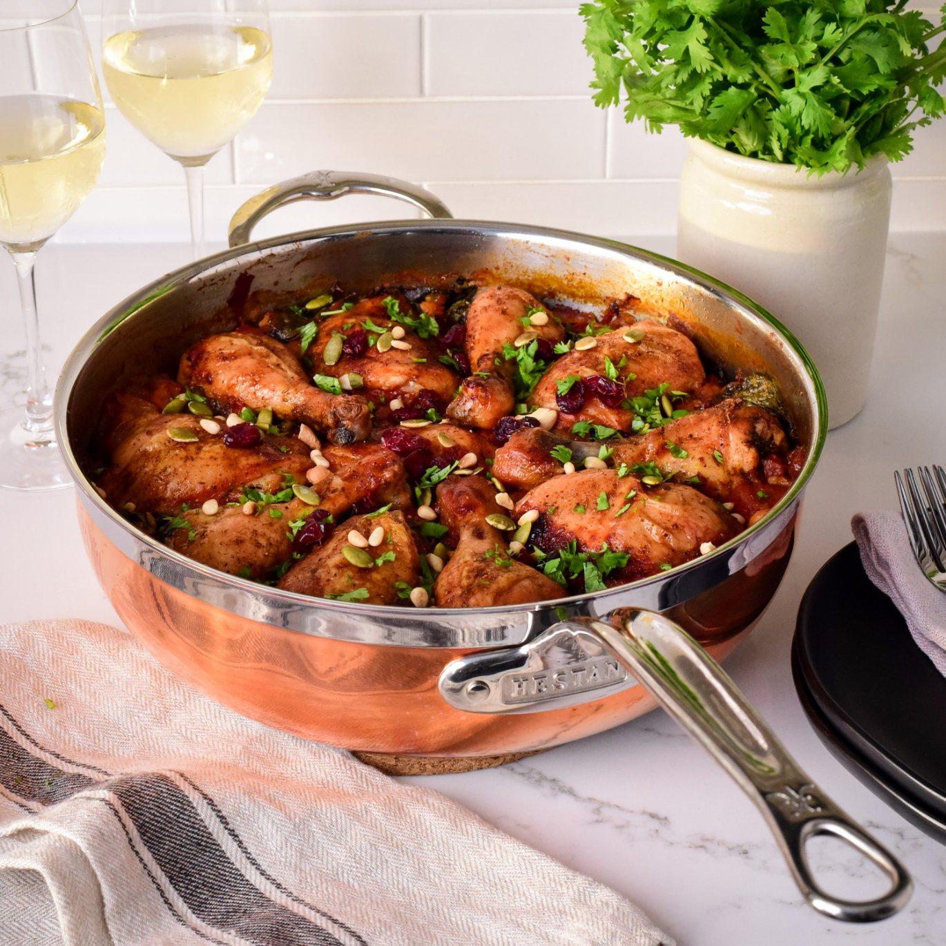 Sautepanna COPPERBOND 28 cm, 4,7 l, koppar, Hestan