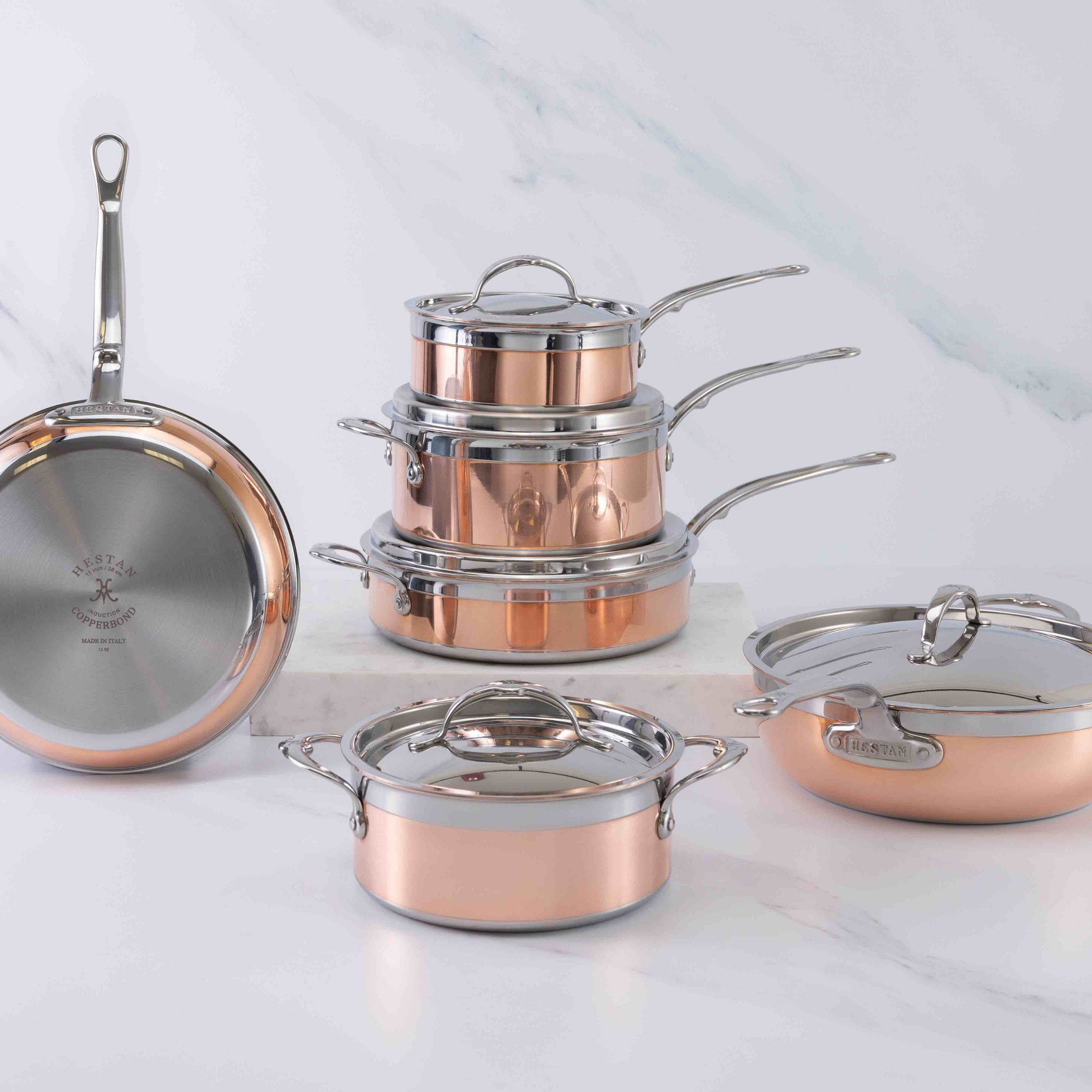 Sautepanna COPPERBOND 28 cm, 4,7 l, koppar, Hestan
