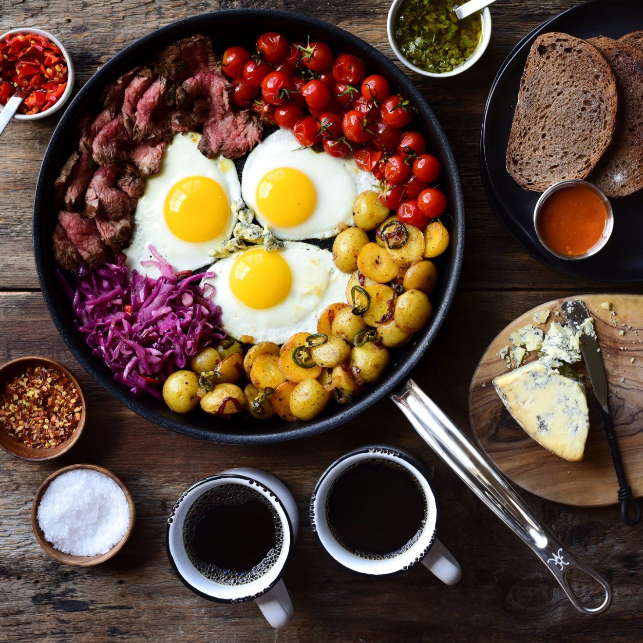 Non-stick panna PROBOND 32 cm, rostfritt stål, Hestan