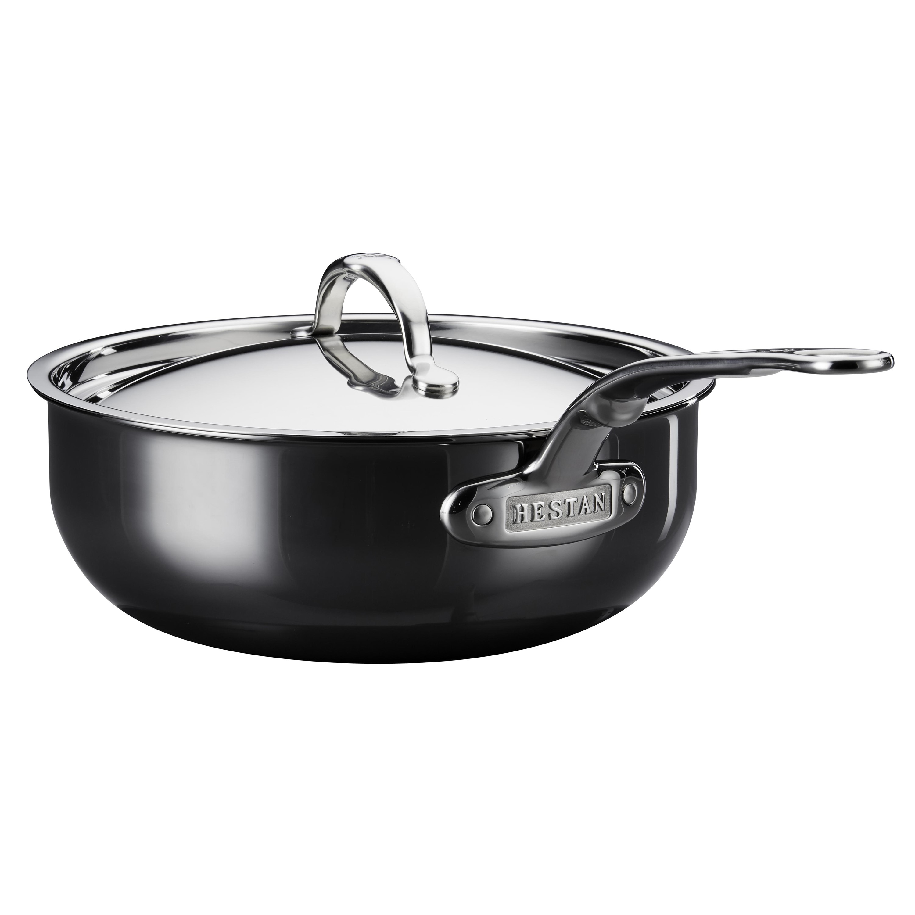 Sautepanna NANOBOND TITANIUM 24 cm, 3,3 l, rostfritt stål, Hestan