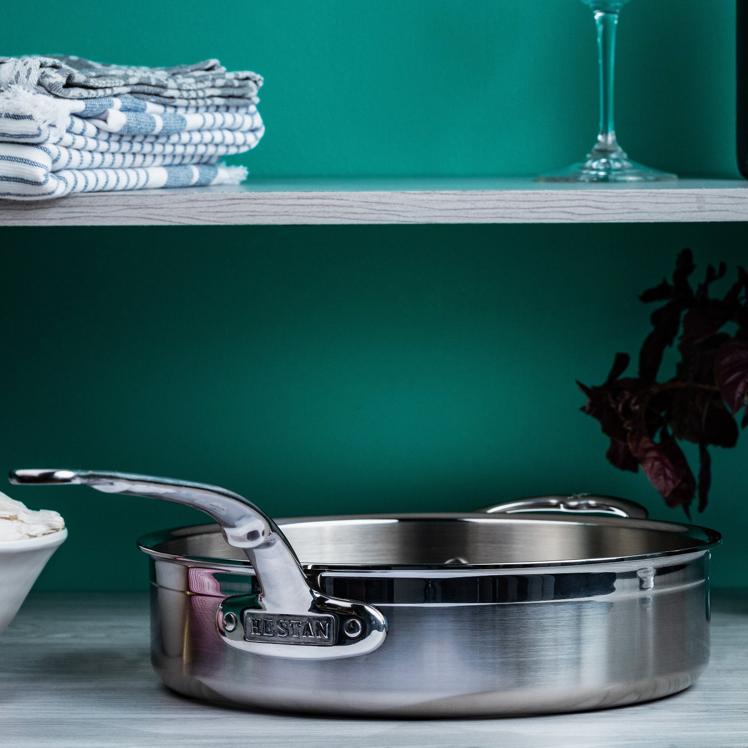 Sautepanna PROBOND 26 cm, 3,3 l, rostfritt stål, Hestan