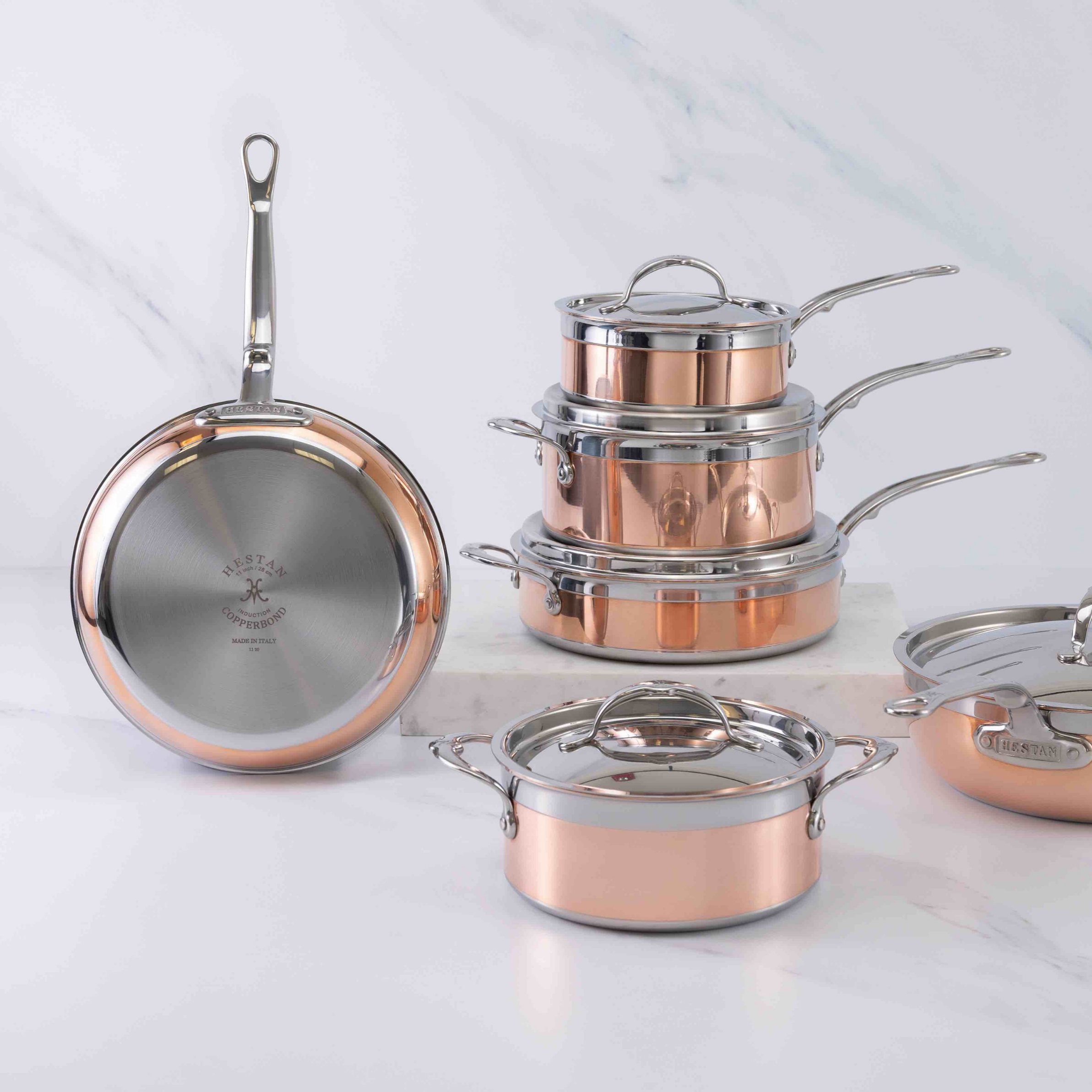 Universell panna COPPERBOND 22 cm, koppar, Hestan